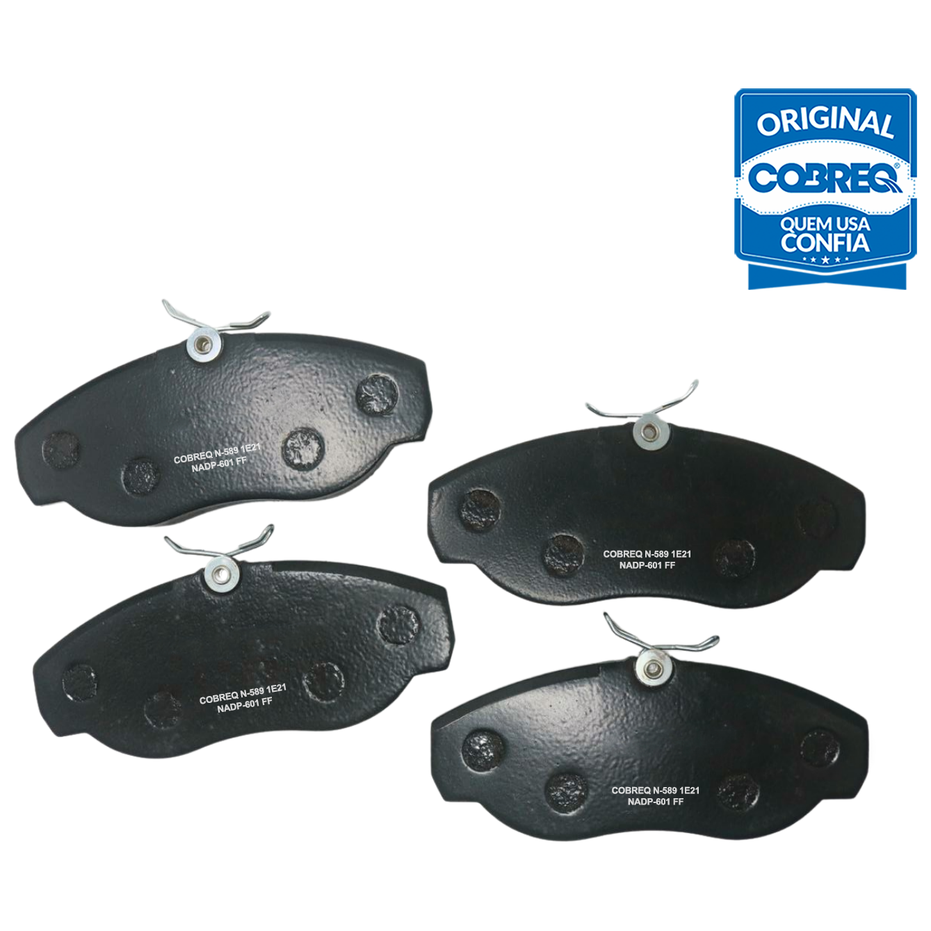 Pastilha de Freio Dianteira para Citroen Jumper e Fiat Ducato - Cobreq - N-589 - (1)