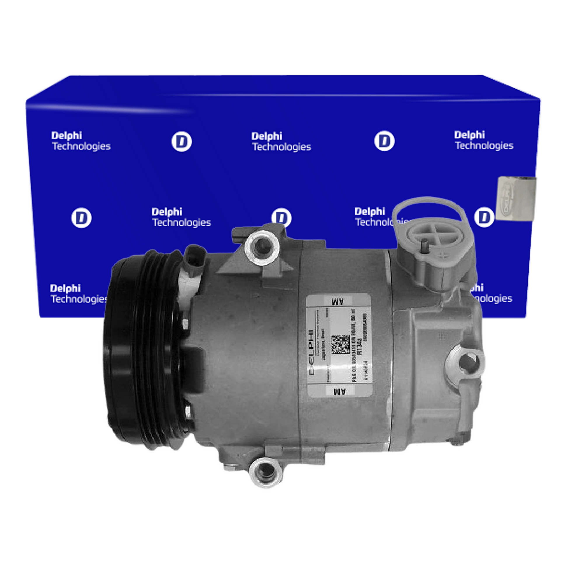 Compressor Ar Condicionado GOL VOYAGE 1.0 1.6 CROSSFOX FOX POLO SAVEIRO SPACEFOX 1.6 - Delphi - CS20053 - (1)