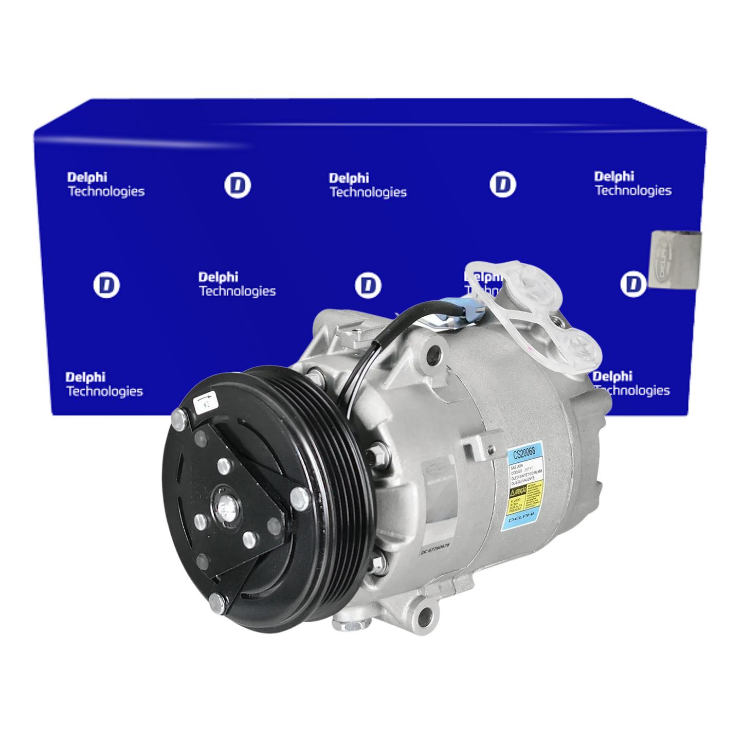 Compressor Ar Condicionado CLASSIC 1.0 CELTA PRISMA 1.0 1.4 - Delphi - CS20068 - (1)