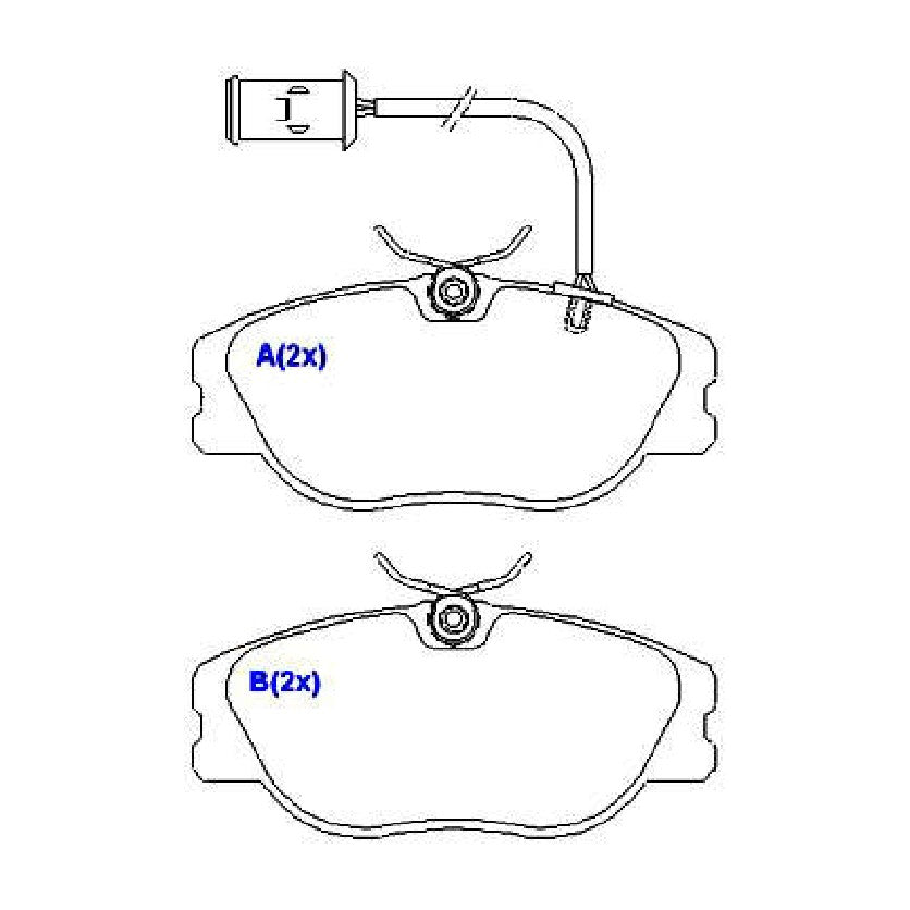 Pastilhas de Freio - Syl - 1002 - (4)