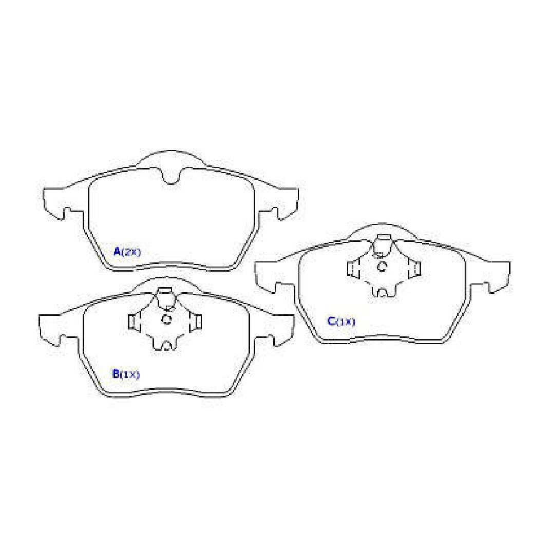 Pastilhas de Freio - Syl - 1054 - (4)