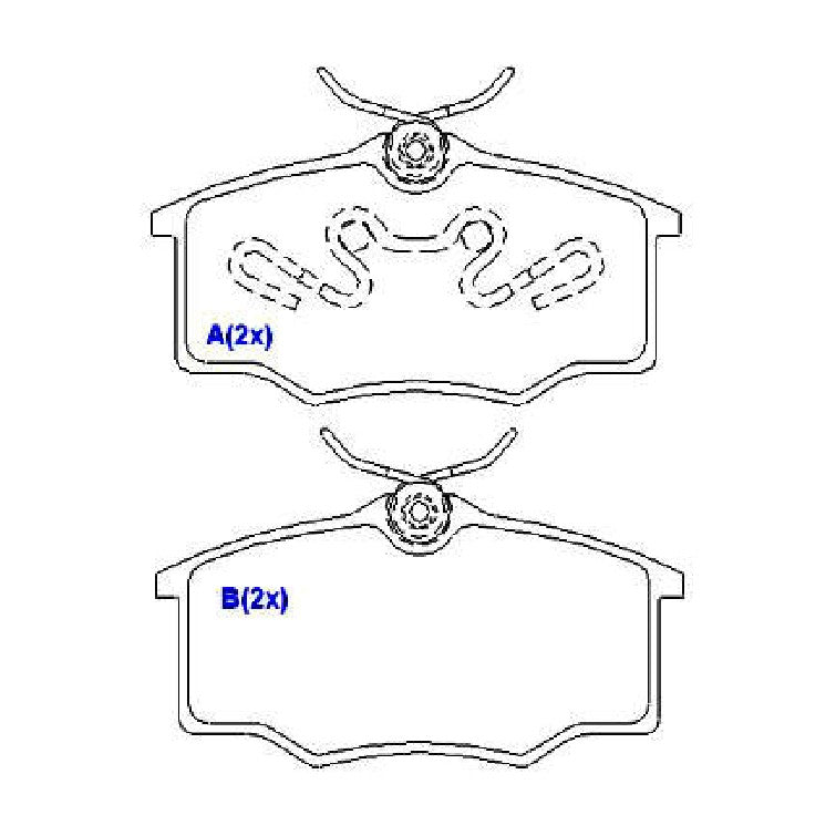Pastilhas de Freio - Syl - 1086 - (2)