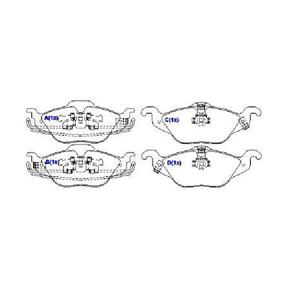 Pastilhas de Freio - Syl - 1101 - (2)