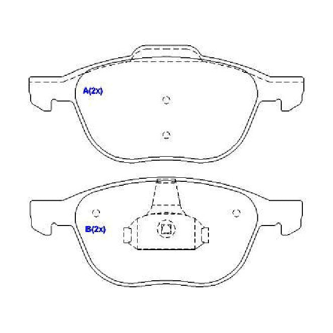 Pastilhas de Freio - Syl - 1212 - (3)