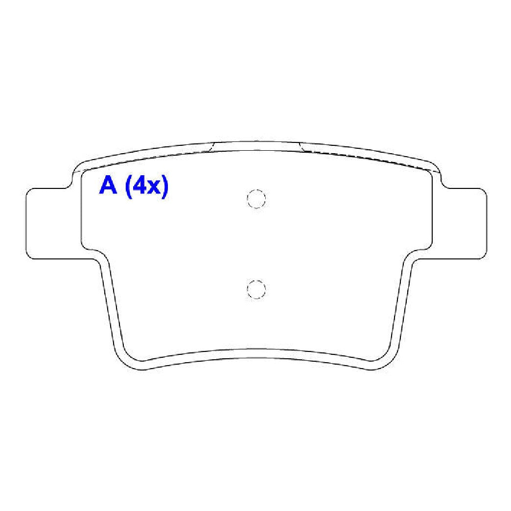 Pastilhas de Freio - Syl - 2226 - (3)