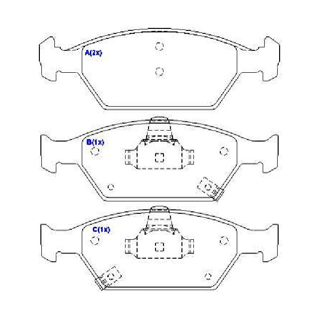 Pastilhas de Freio - Syl - 3251 - (3)