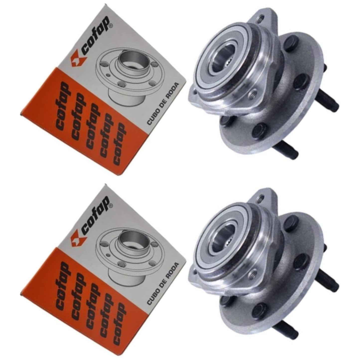 Par Cubo Roda 5 Furos Rolamento Dianteiro - Cofap - Crc08008 - (1)