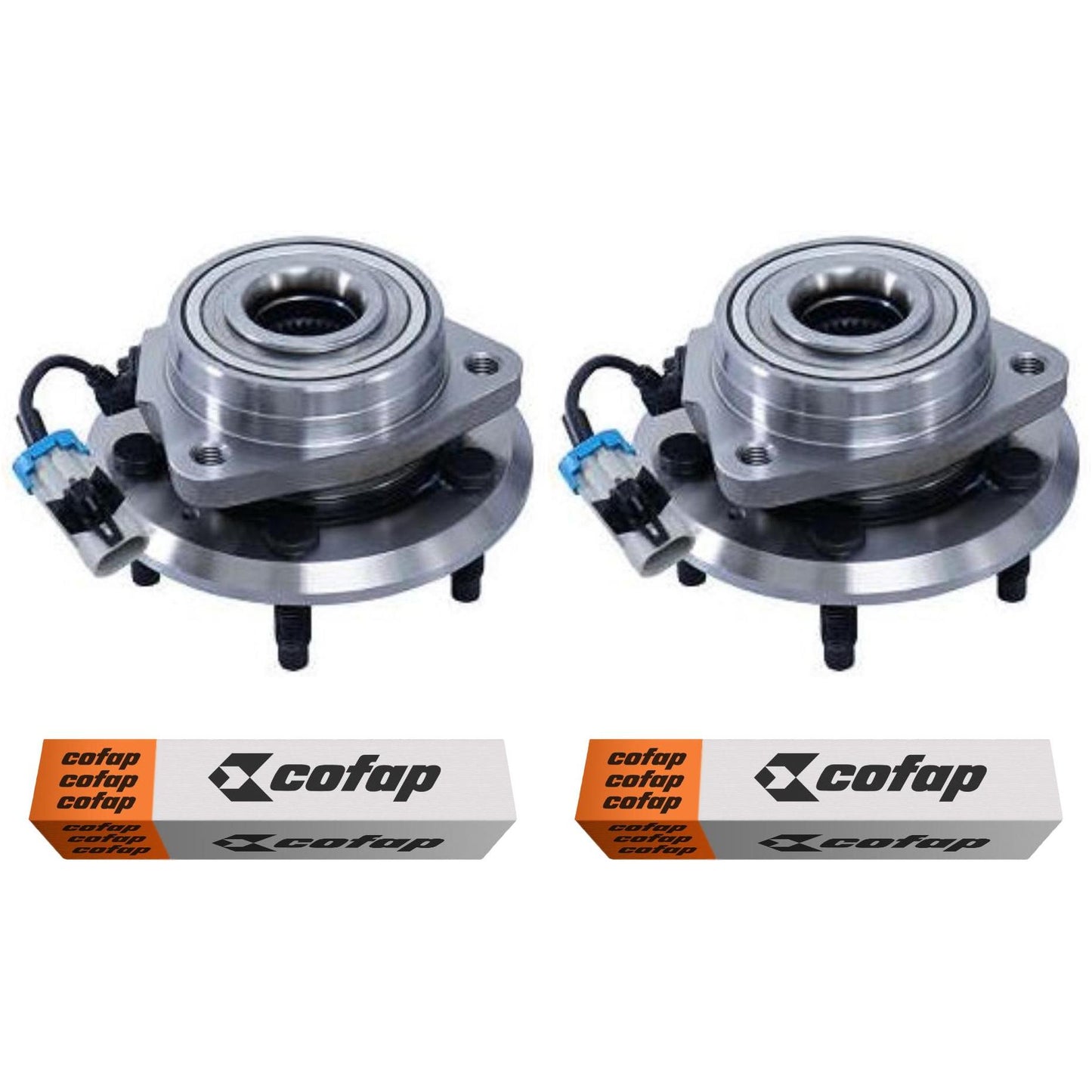 Par Cubo Roda Dianteiro Com Rolamento Com Sensor Com Abs - Cofap - Crc04016 - (1)