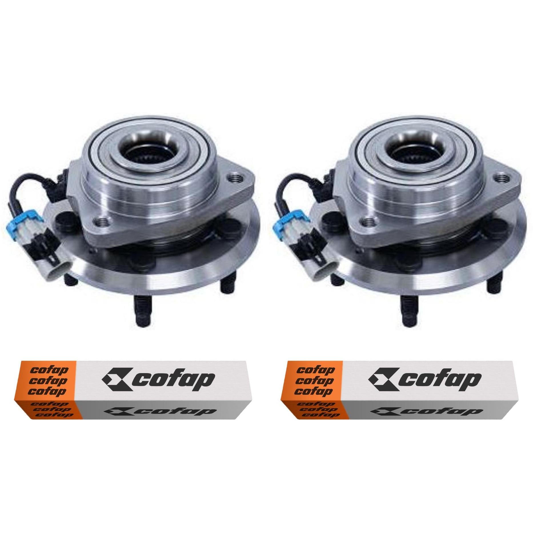 Par Cubo Roda Dianteiro Com Rolamento Com Sensor Com Abs - Cofap - Crc04016 - (1)