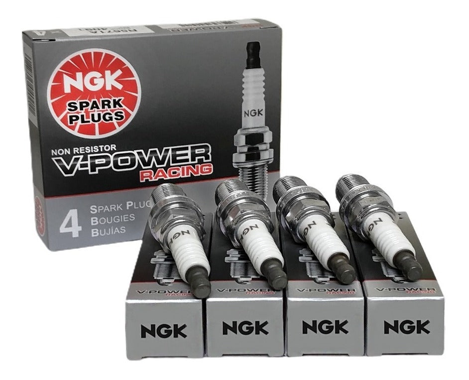 Jogo de 4 Velas de Ignição V-Power - Isuzu Hombre - NGK - TR5-1 - (1)