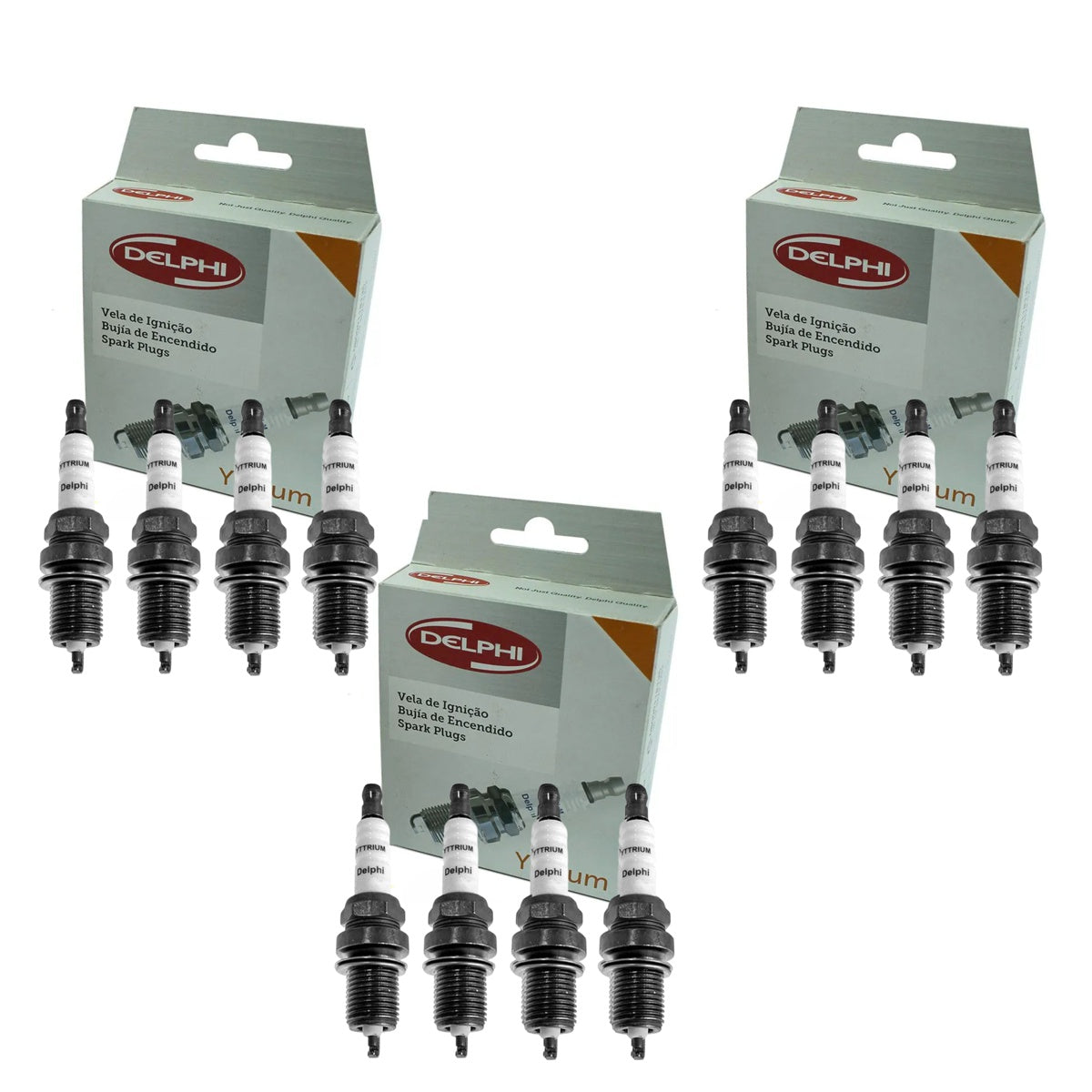 Jogo 12 Velas de Ignição Yttrium - Delphi - XH40004 - (1)