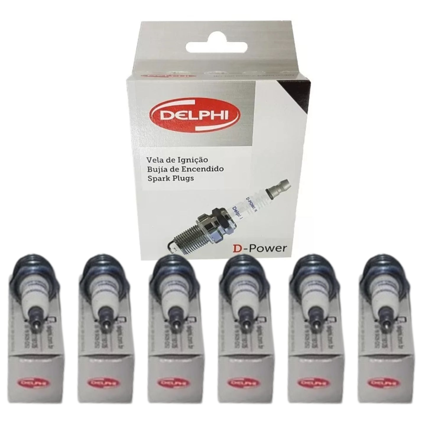 Jogo 6 Velas de Ignição D-Power - Delphi - XH70002 - (1)