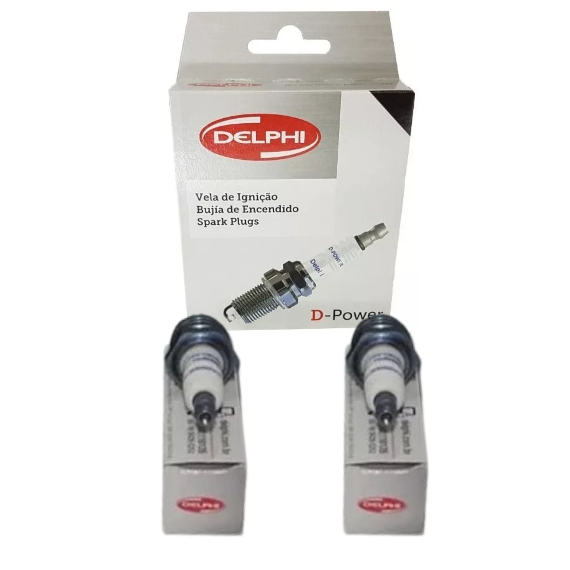 Jogo 2 Velas de Ignição D-Power - Delphi - XH70007 - (1)