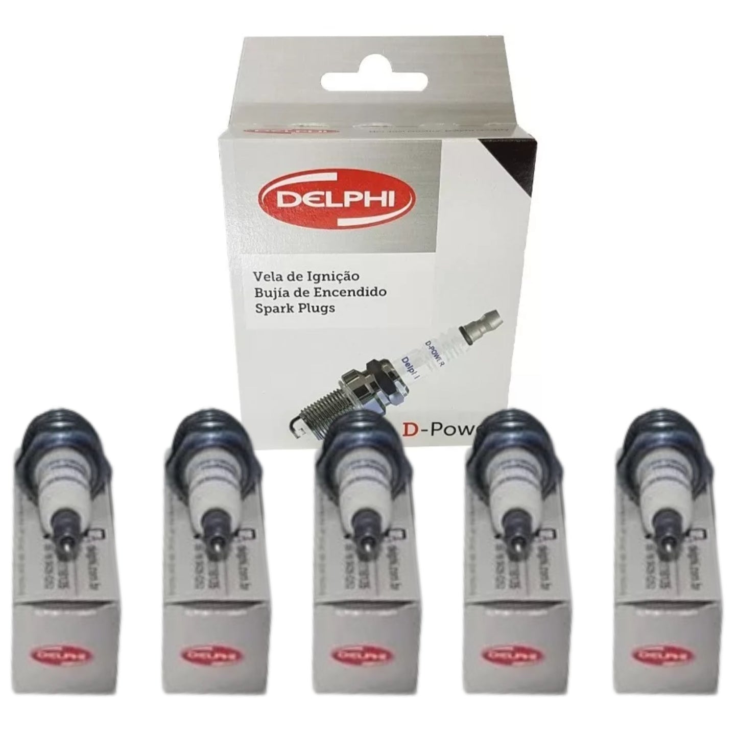 Jogo 5 Velas de Ignição D-Power - Delphi - XH70008 - (1)