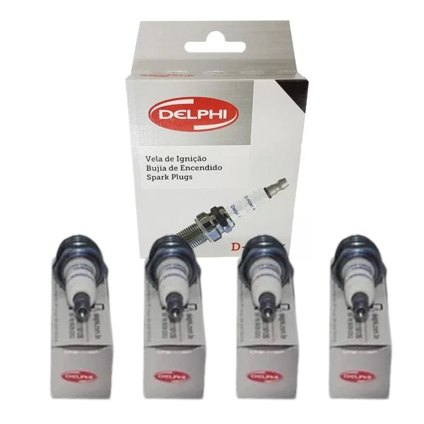 Jogo 4 Velas de Ignição D-Power - Delphi - XH70026 - (1)