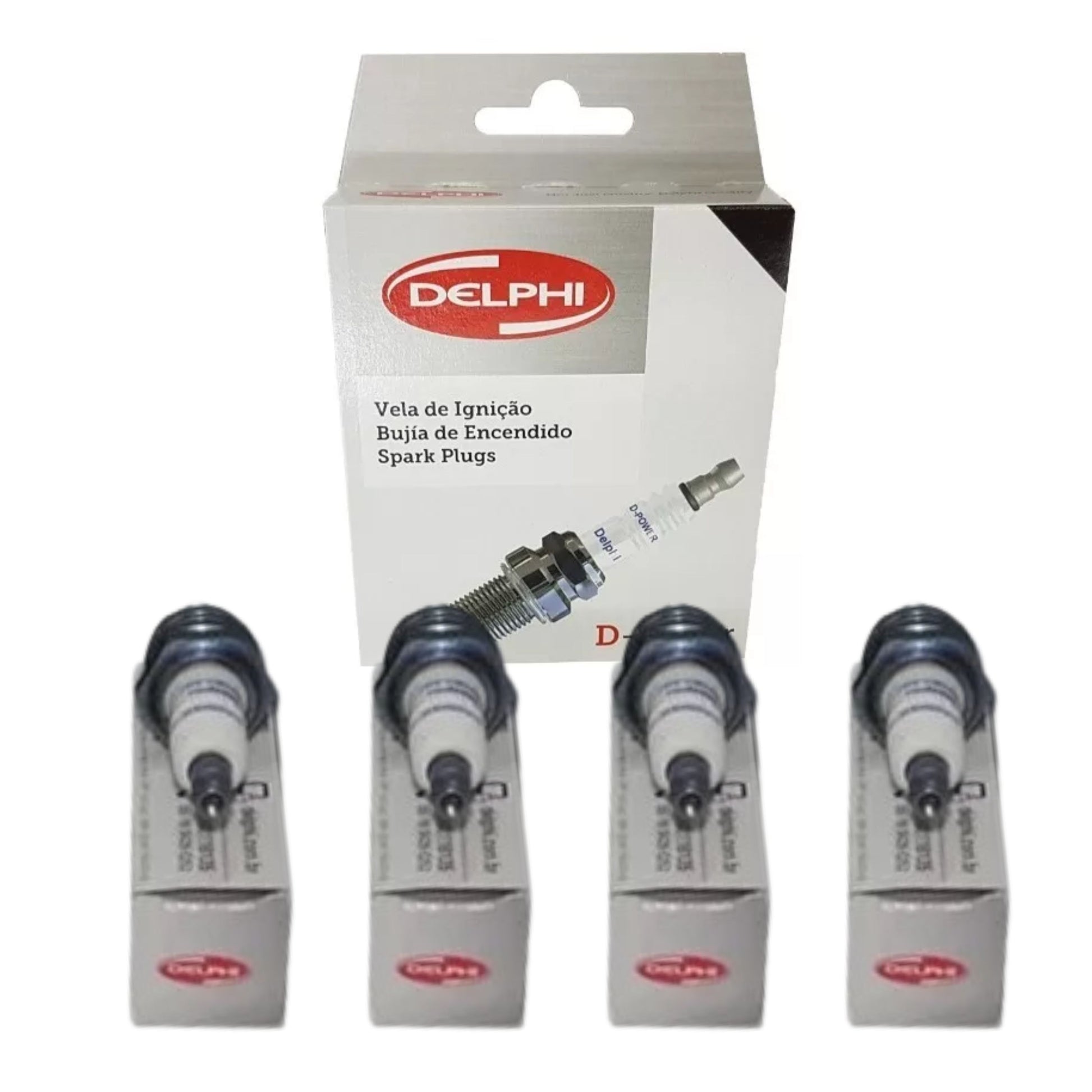 Jogo 4 Velas de Ignição D-Power - Delphi - XH70034 - (1)