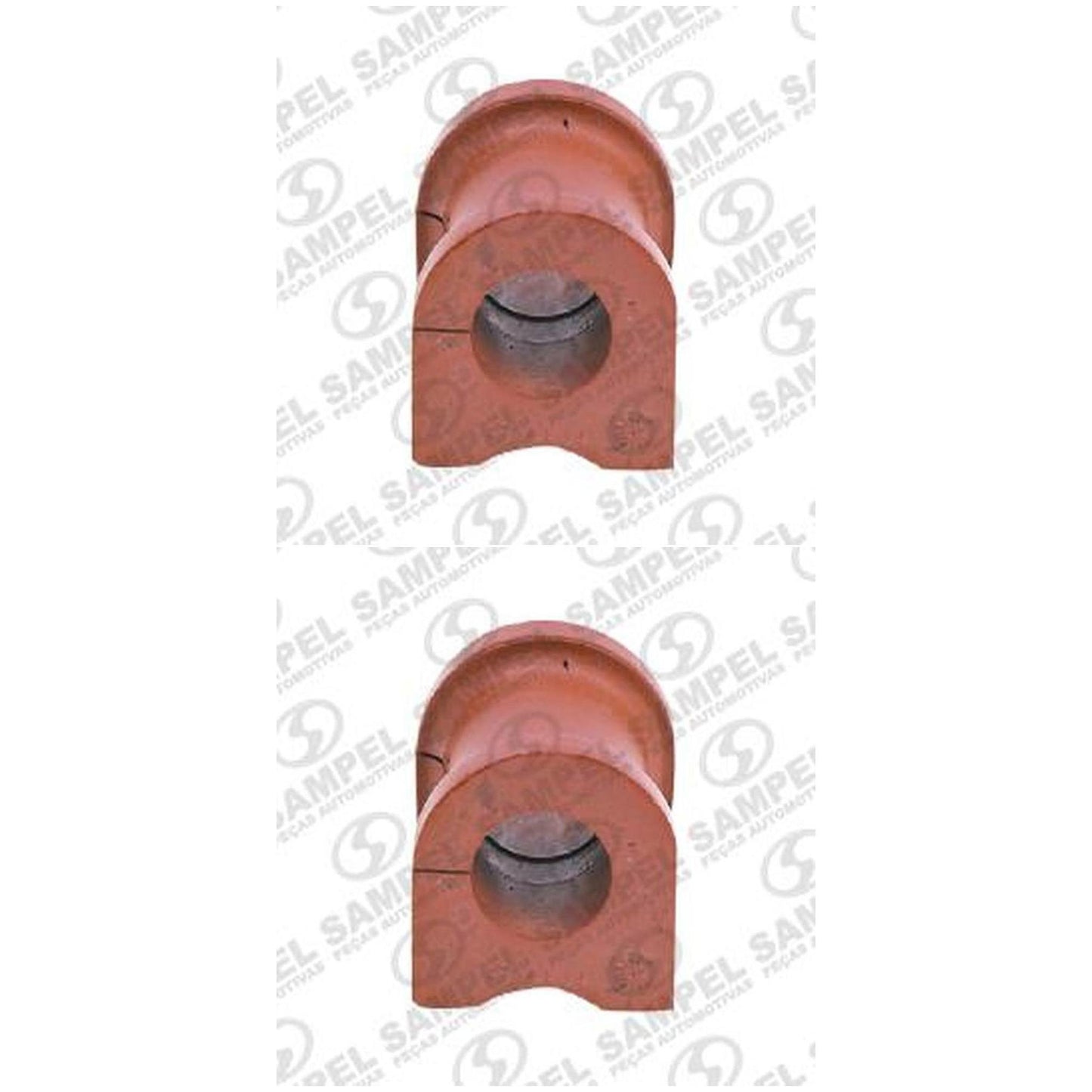 Par Bucha Da Barra Estabilizadora Dianteira (Vermelha) (Furo Ø 17,8 Mm) - Sampel - 1100 - (1)