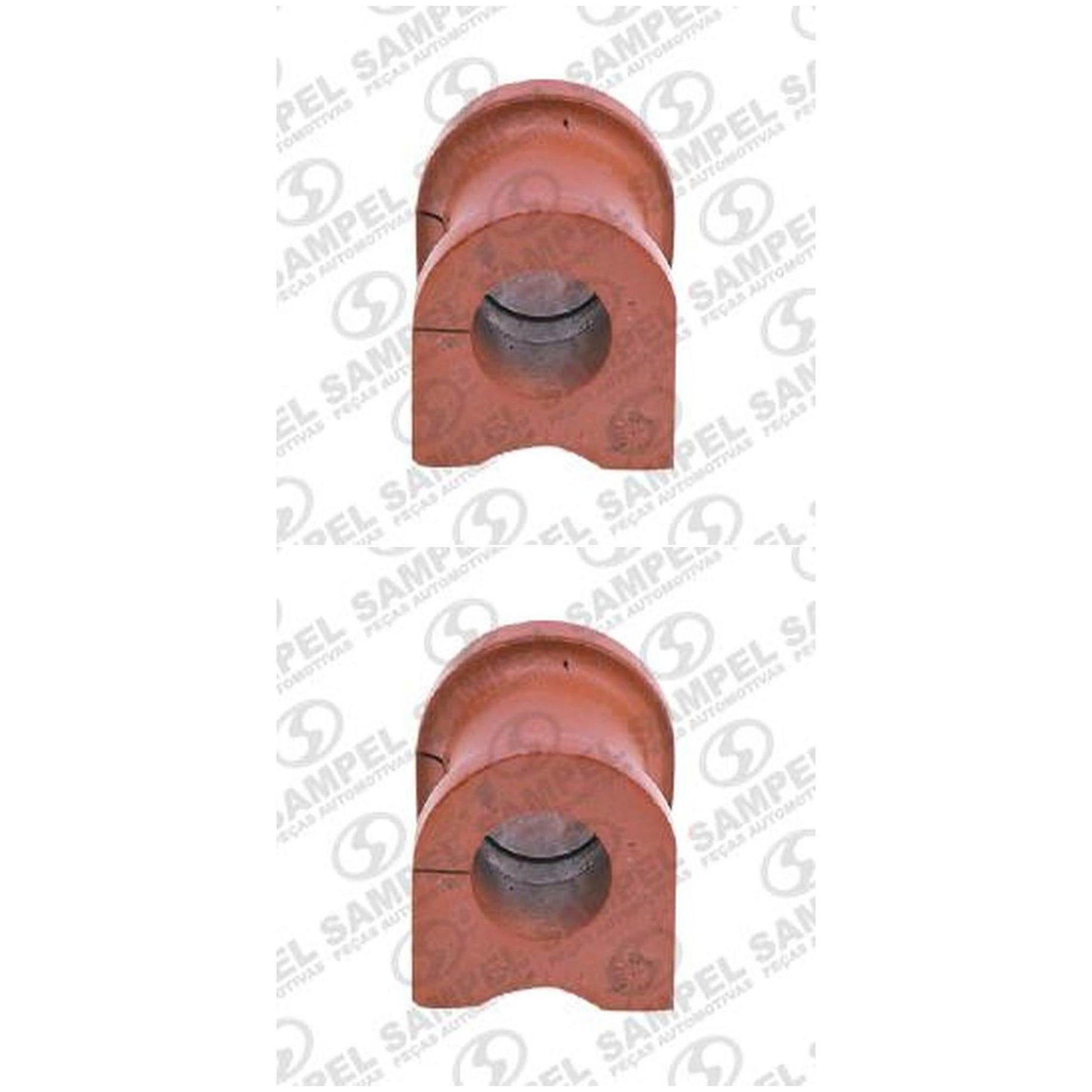 Par Bucha Da Barra Estabilizadora Dianteira (Vermelha) (Furo Ø 17,8 Mm) - Sampel - 1100 - (1)