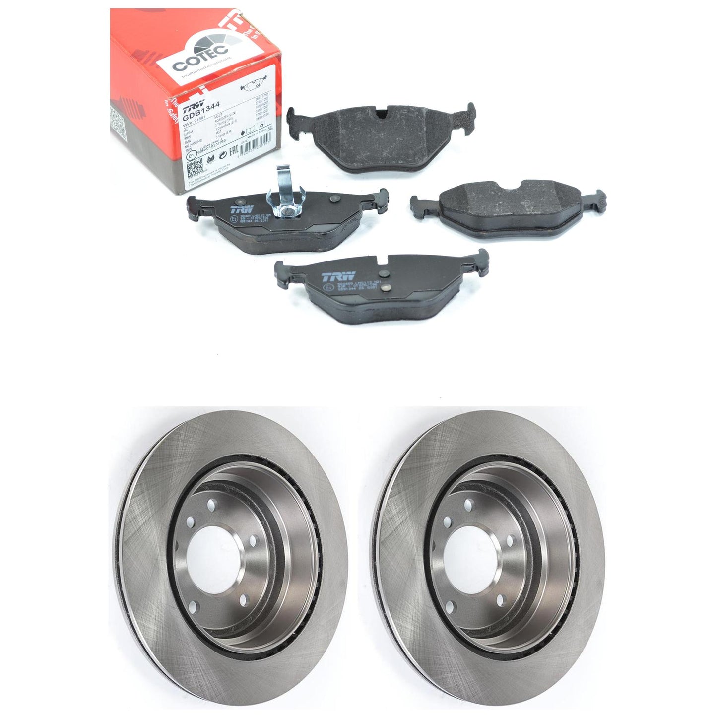 Kit Disco e Pastilha Traseira - TRW - GDB1344 - DF967 - (1)