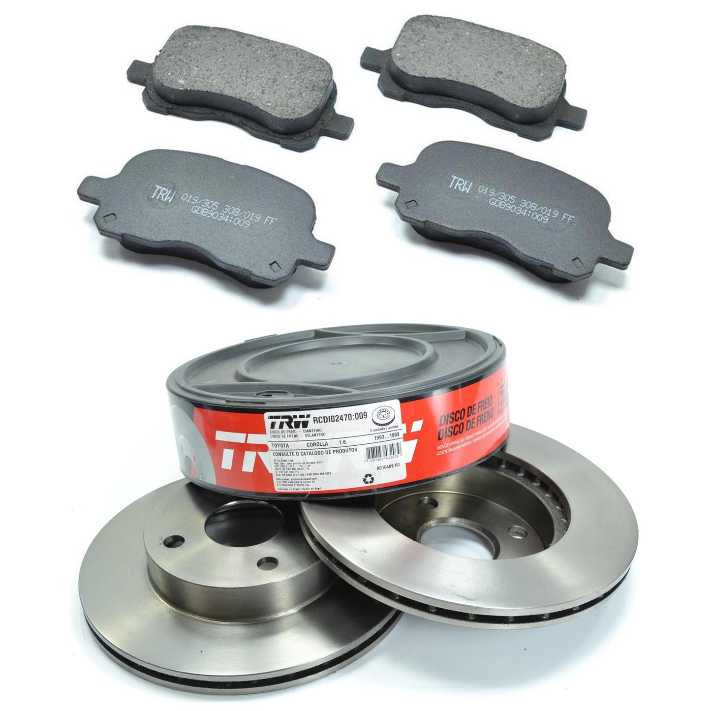 Kit Disco e Pastilha Dianteira - TRW - GDB9034 - RCDI02470 - (1)