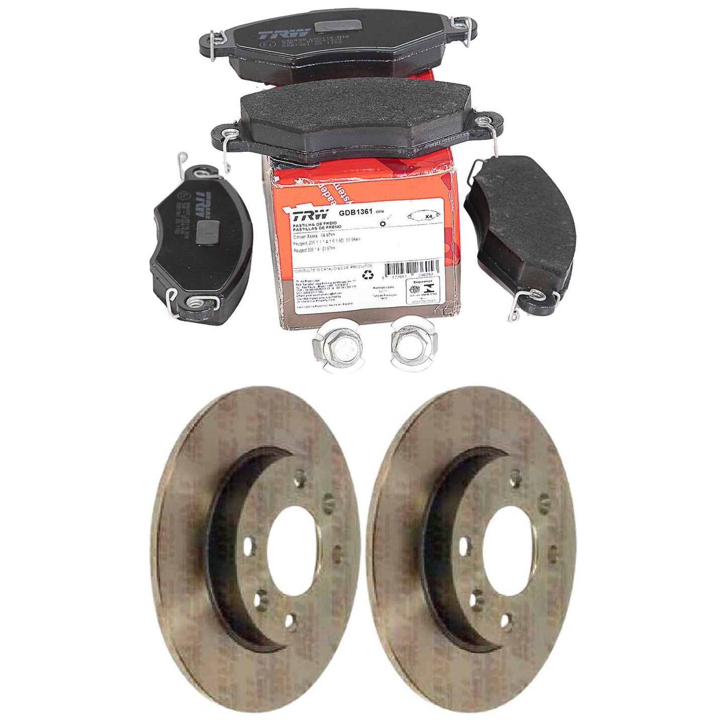 Kit Disco e Pastilha Dianteira - TRW - GDB1361 - RPDI01640 - (1)