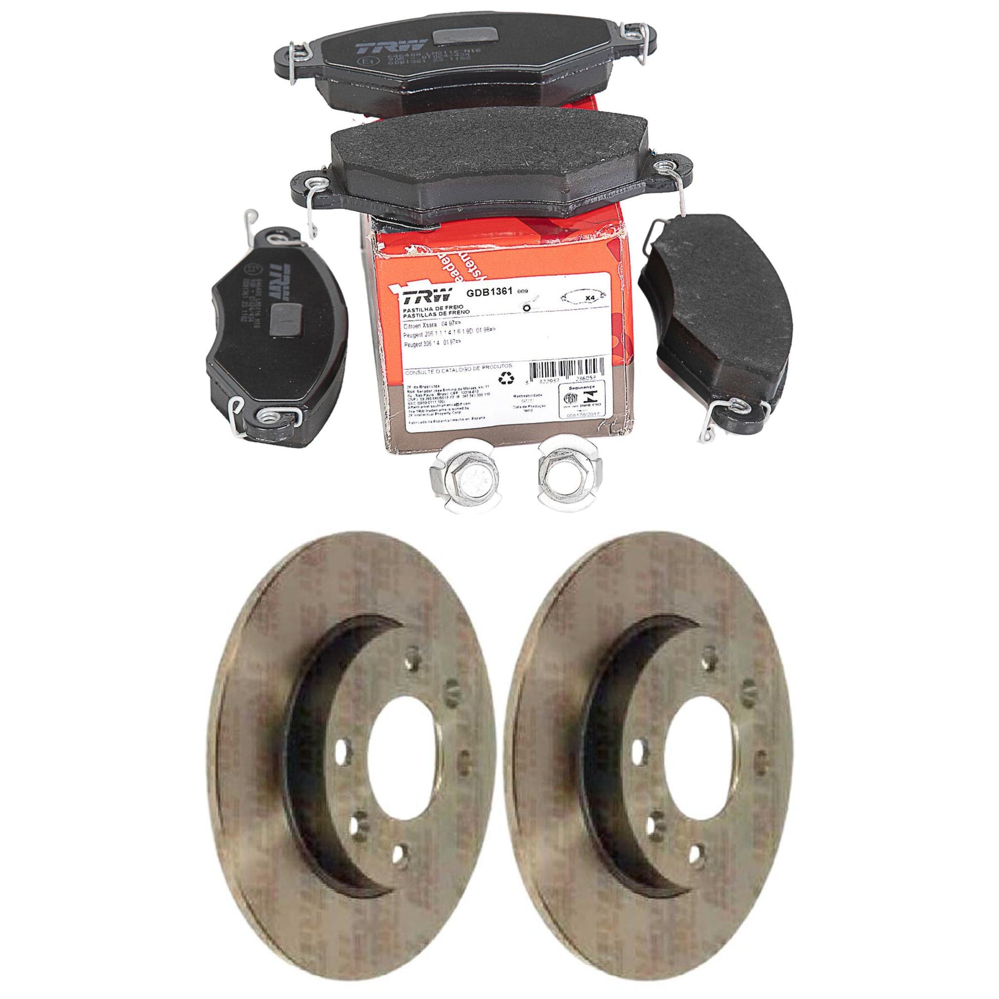 Kit Disco e Pastilha Dianteira - TRW - GDB1361 - RPDI01640 - (1)