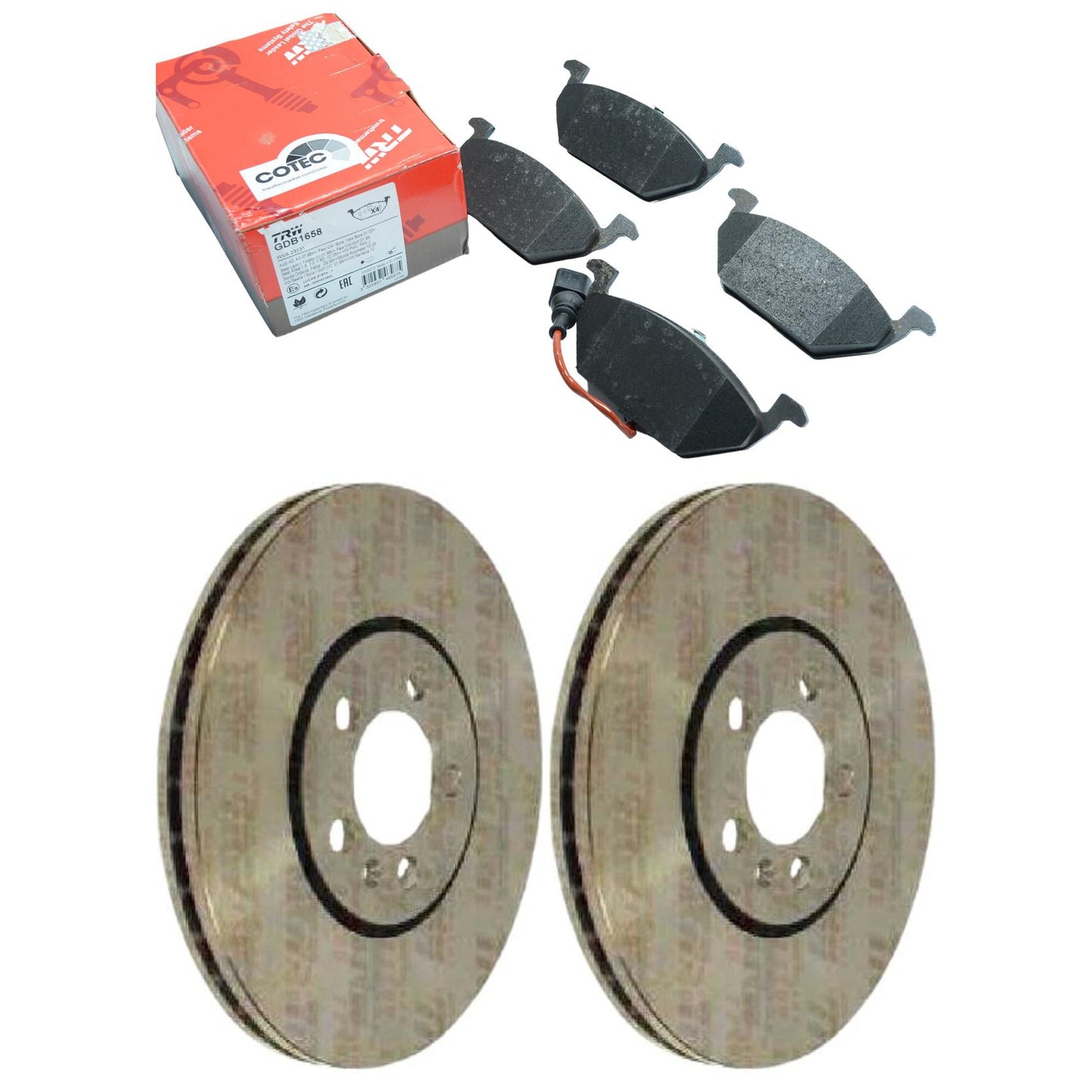Kit Disco e Pastilha Dianteira - TRW - GDB1658 - RCDI01520 - (1)
