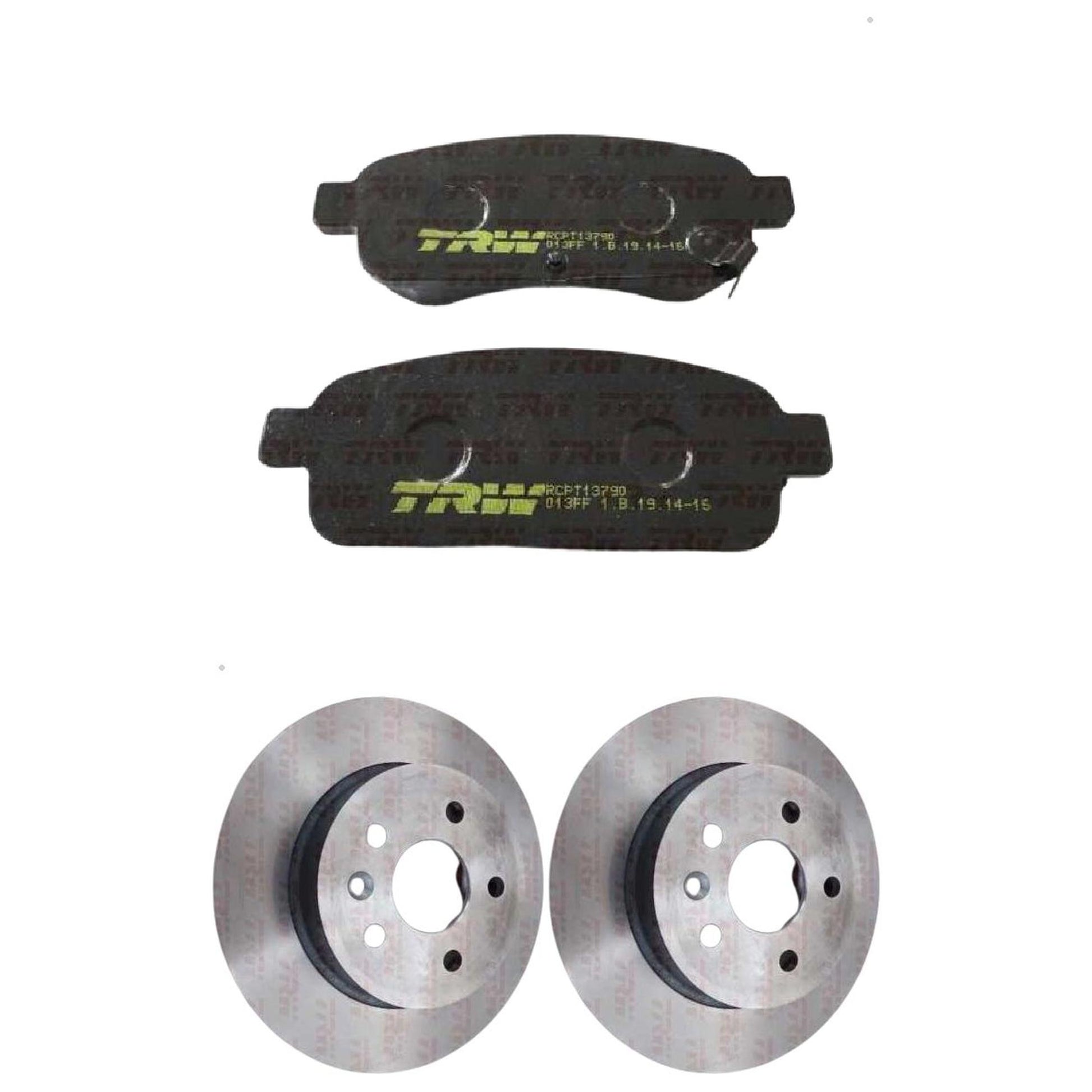 Kit Disco e Pastilha Traseira - TRW - RCPT13790 - RPDI04580 - (1)