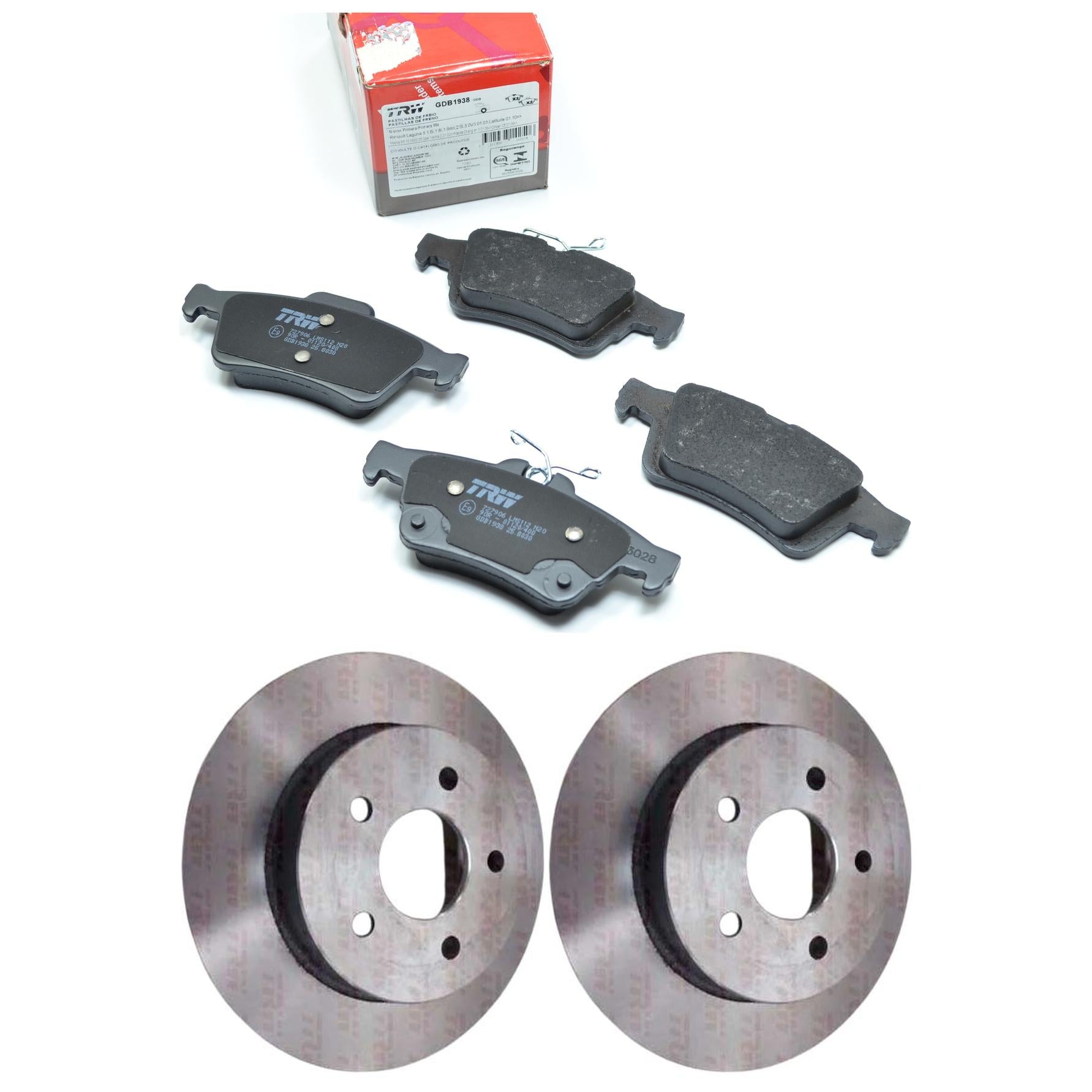 Kit Disco e Pastilha Traseira - TRW - GDB1938 - RPDI04560 - (1)