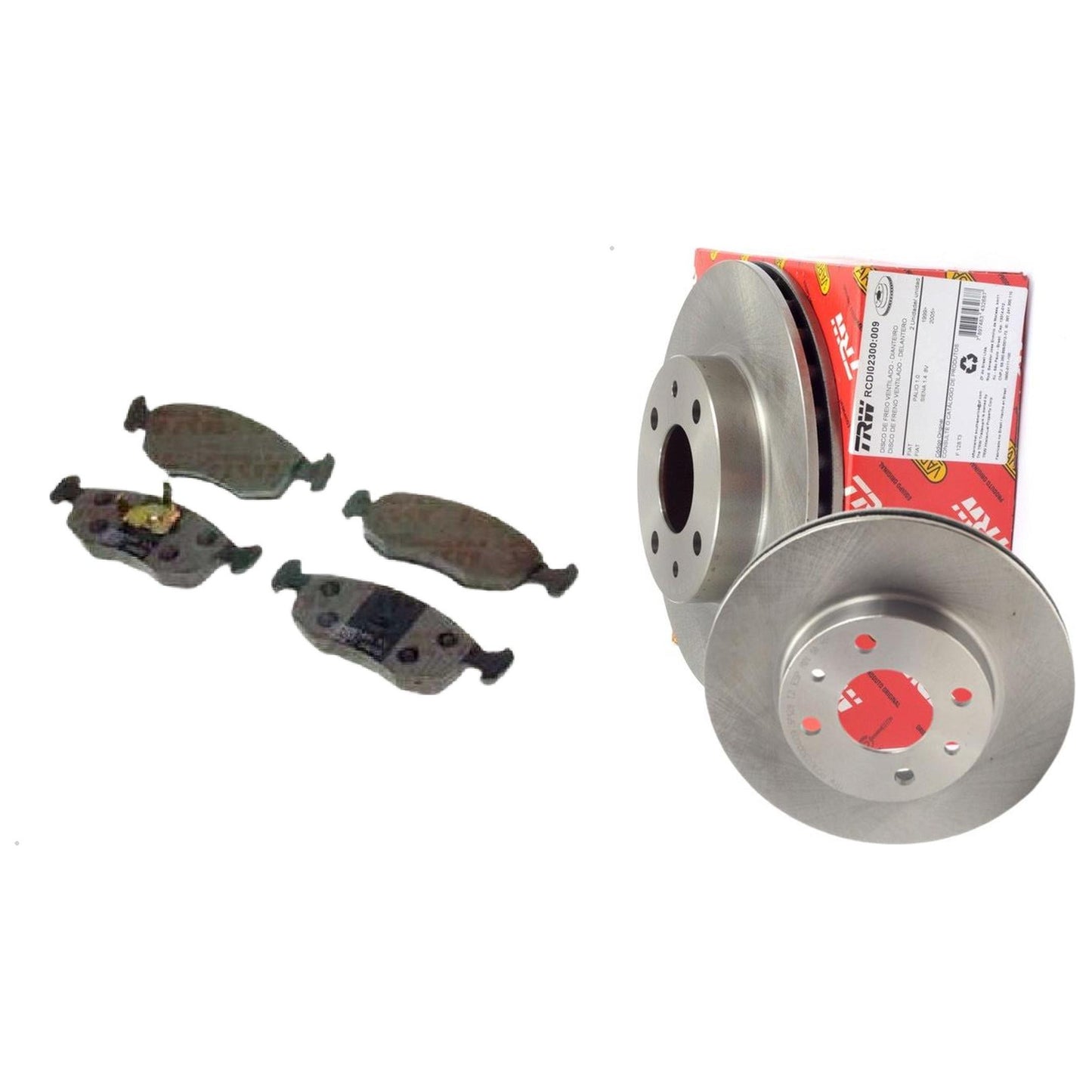 Kit Disco e Pastilha Dianteira - TRW - RCPT02150 - RCDI02300 - (1)