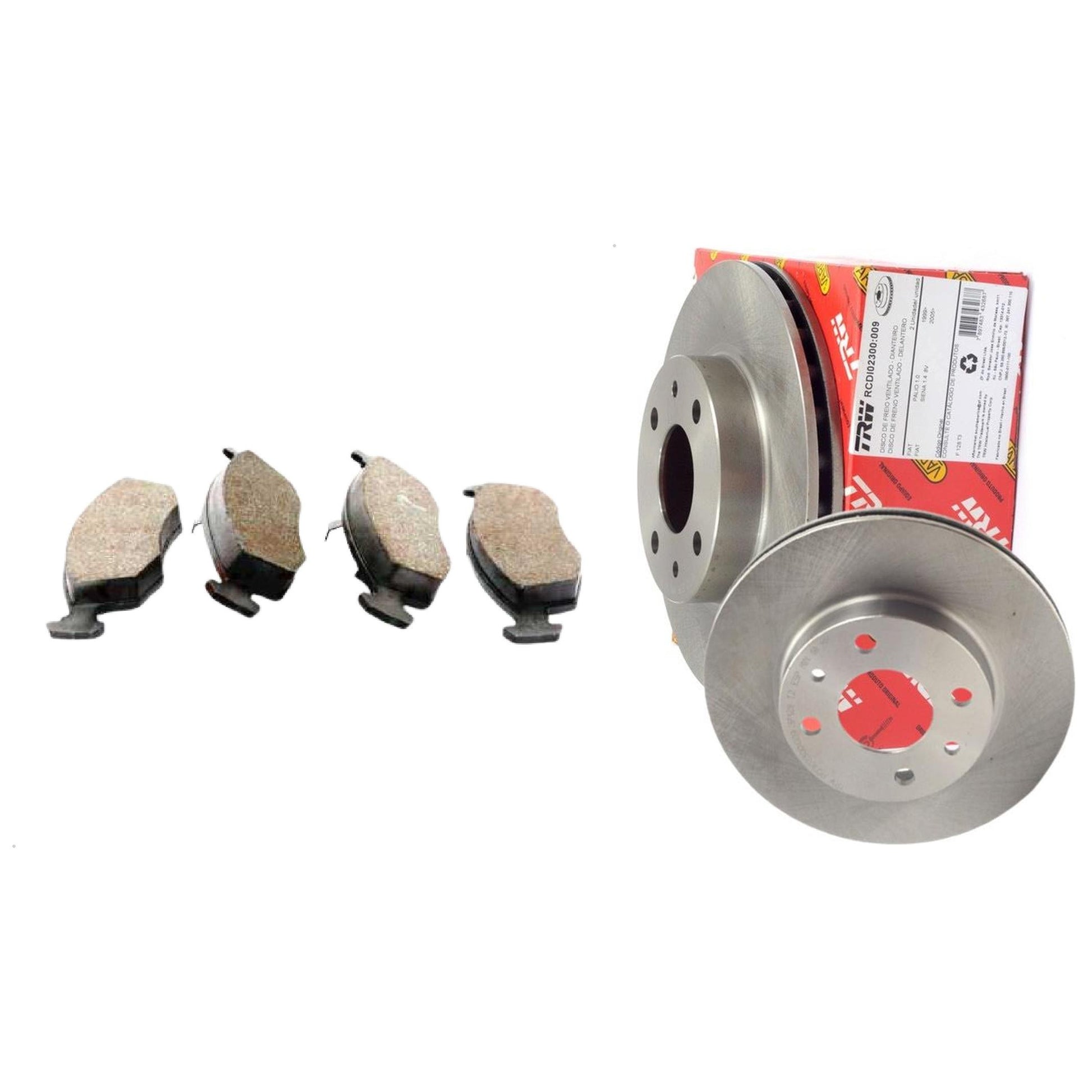 Kit Disco e Pastilha Dianteira - TRW - RCPT04270 - RCDI02300 - (1)