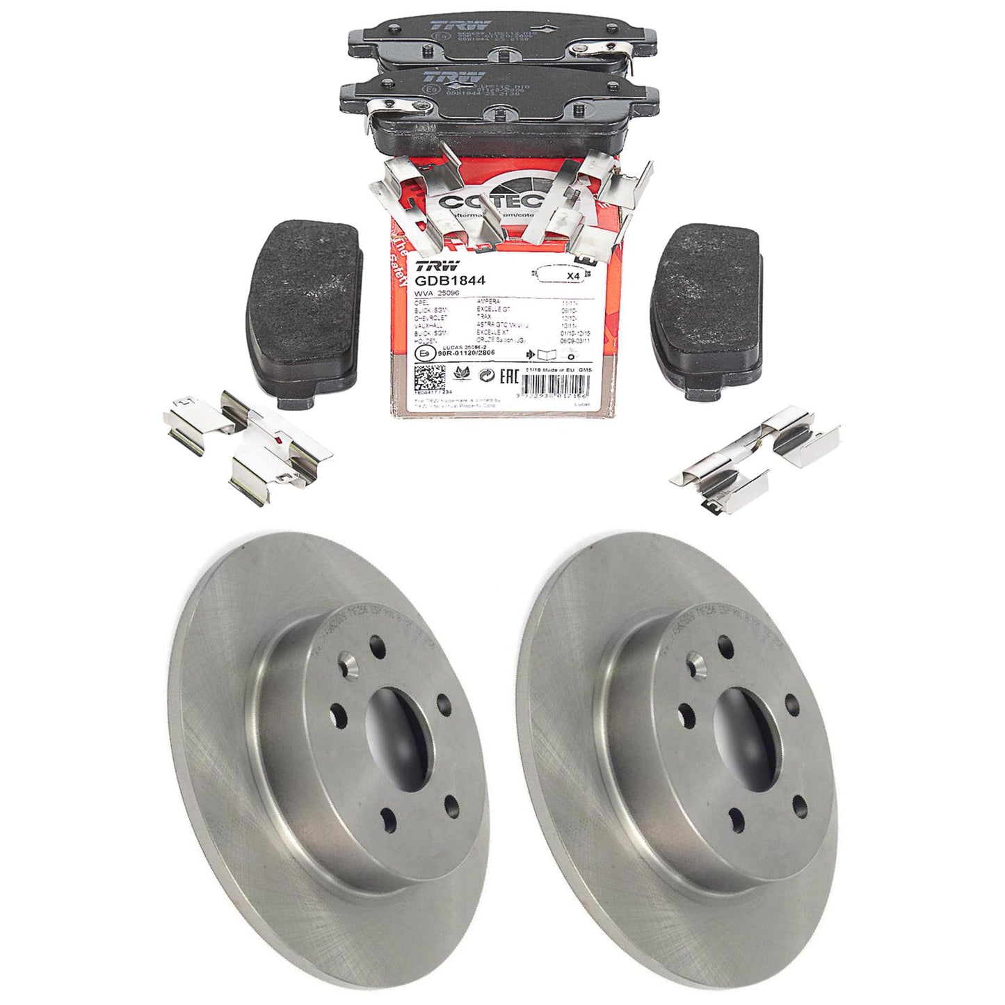 Kit Disco e Pastilha Traseira - TRW - GDB1844 - DF4962 - (1)