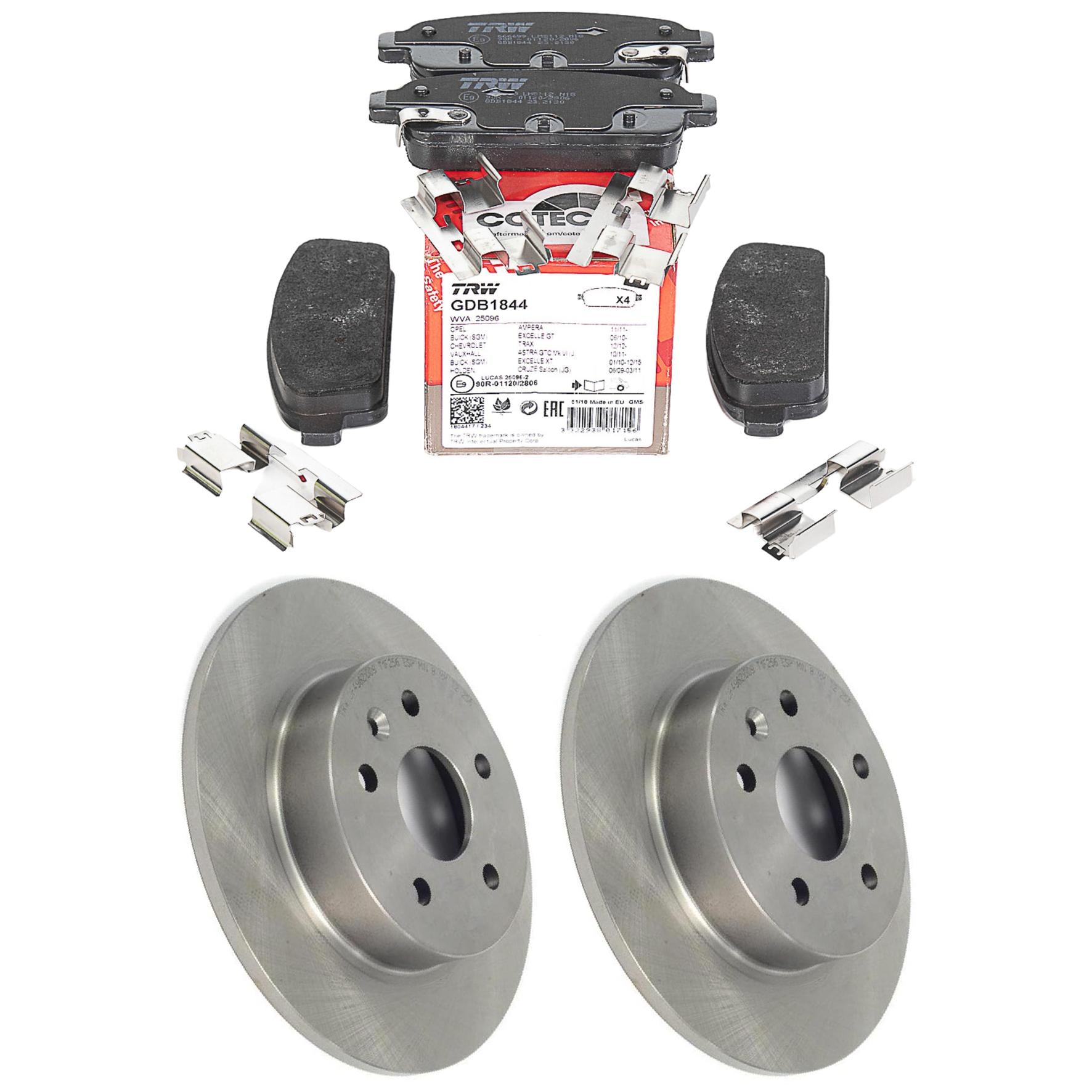 Kit Disco e Pastilha Traseira - TRW - GDB1844 - DF4962 - (1)