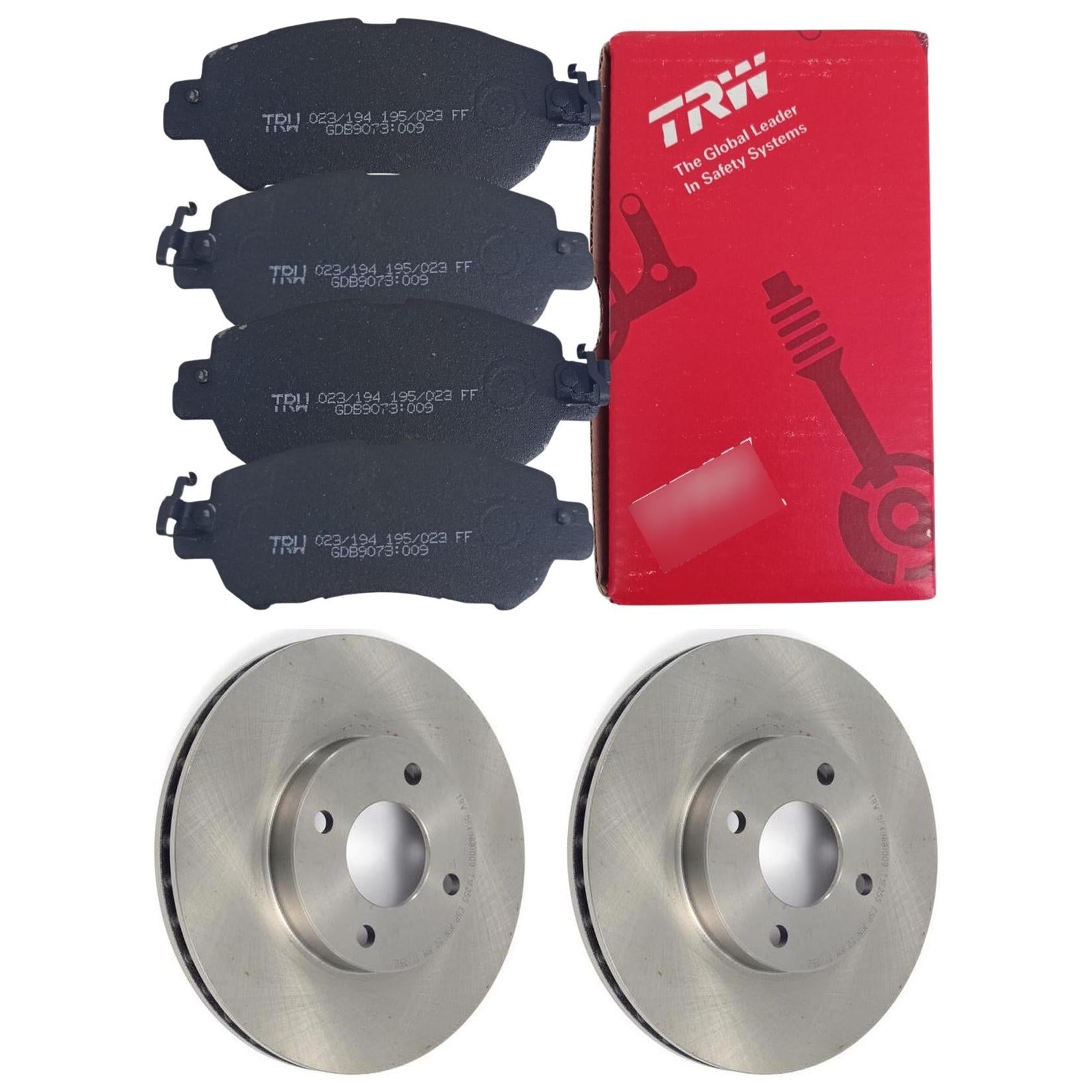 Kit Disco e Pastilha Dianteira - TRW - GDB9073 - DF4968 - (1)