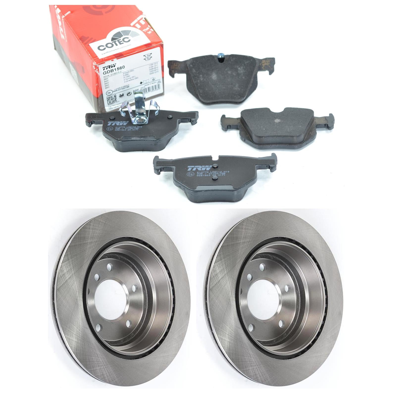Kit Disco e Pastilha Traseira - TRW - GDB1560 - DF967 - (1)