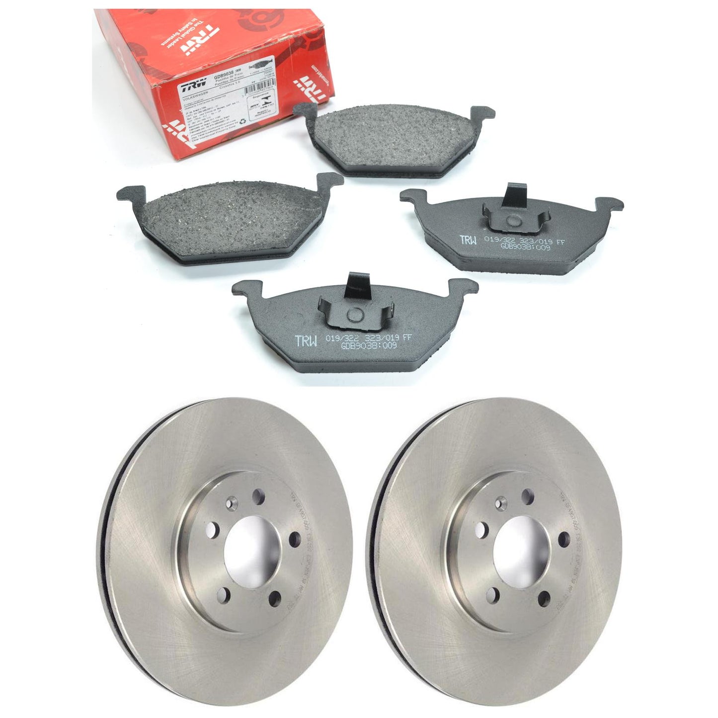 Kit Disco e Pastilha Dianteira - TRW - GDB9038 - DF4957 - (1)