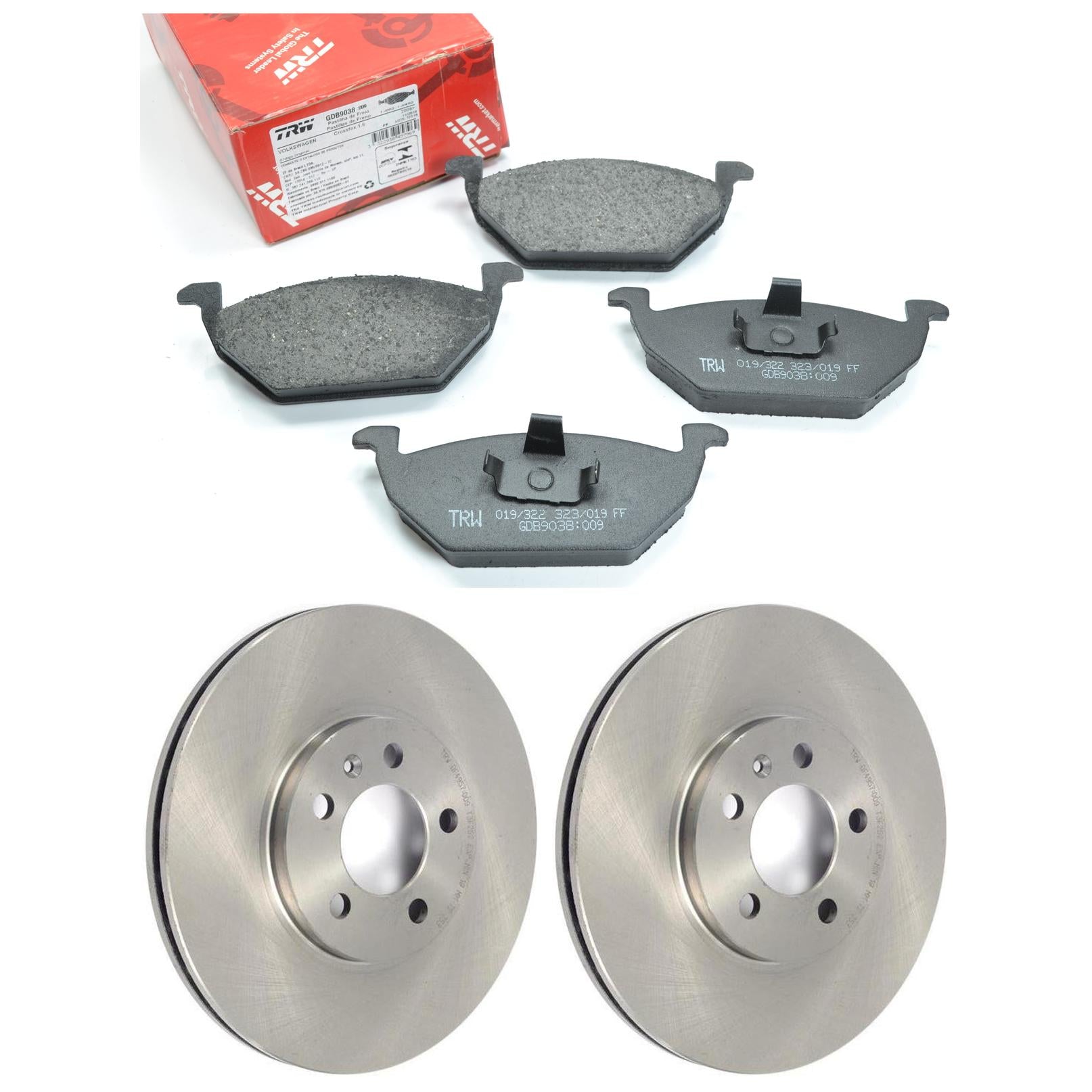 Kit Disco e Pastilha Dianteira - TRW - GDB9038 - DF4957 - (1)