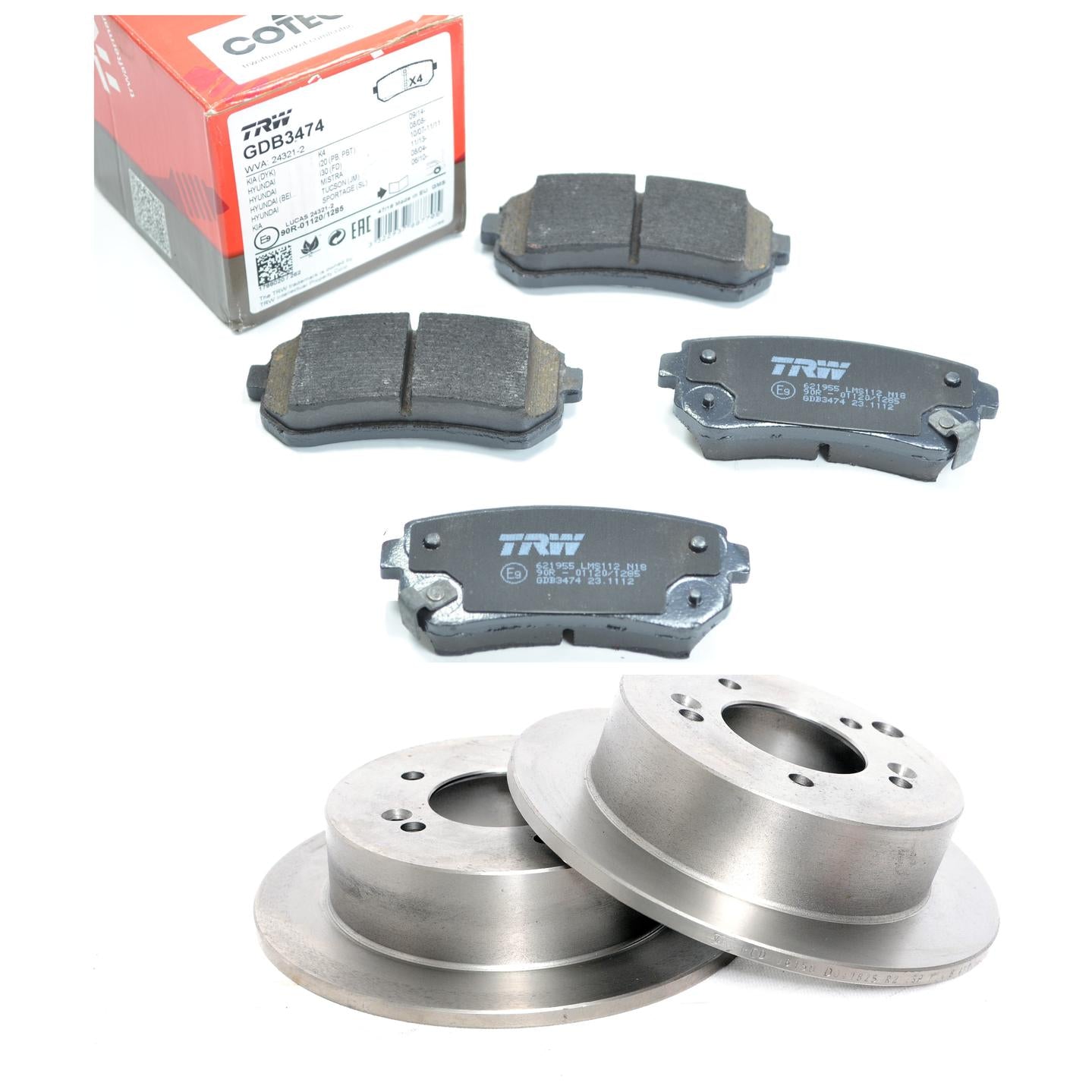 Kit Disco e Pastilha Traseira - TRW - GDB3474 - RCDI06150 - (1)