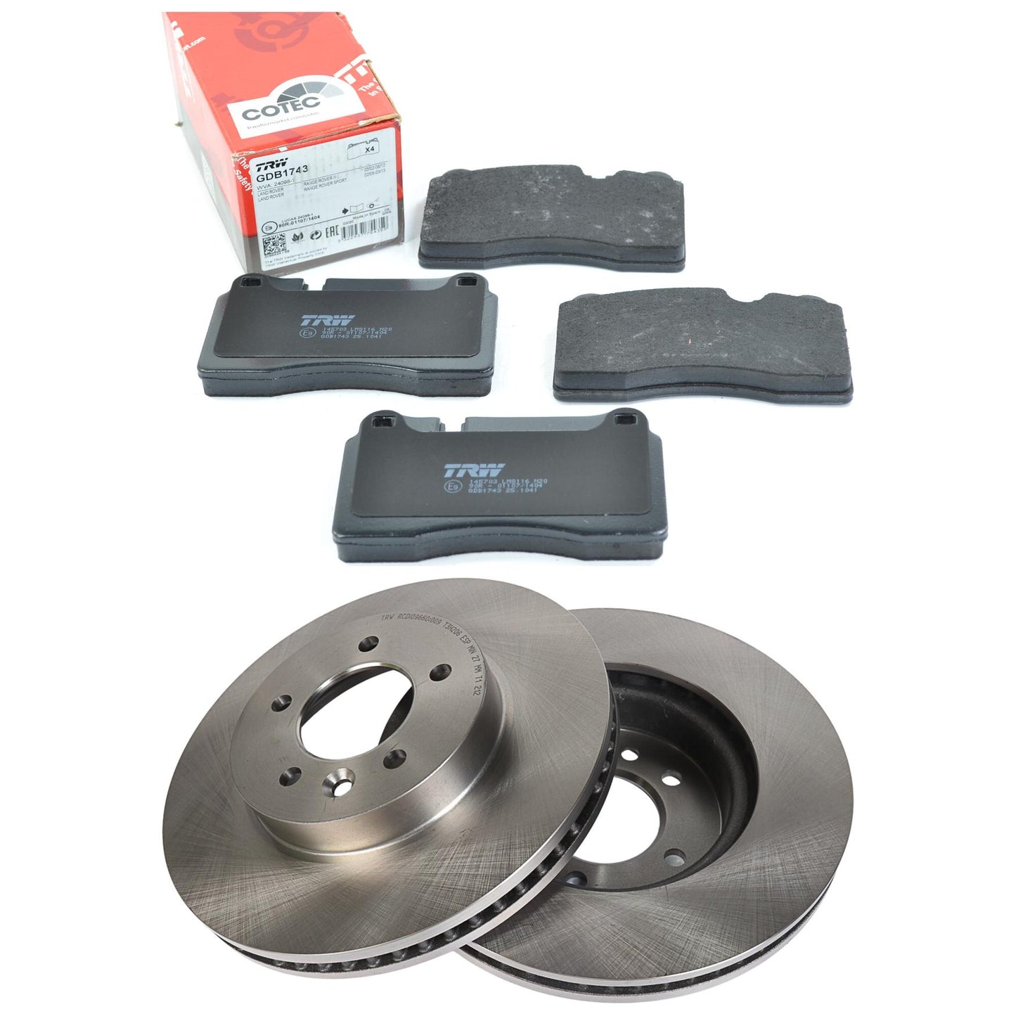 Kit Disco e Pastilha Dianteira - TRW - GDB1743 - RCDI09660 - (1)