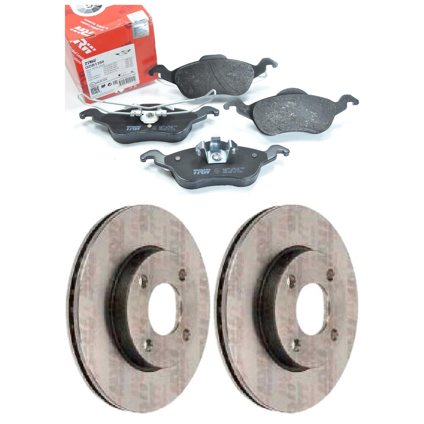 Kit Disco e Pastilha Dianteira - TRW - GDB1358 - RCDI02850 - (1)