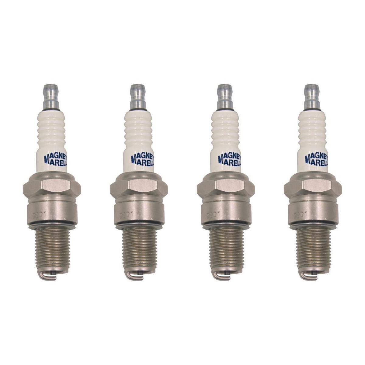 Kit 4 Vela Ignição Resistiva - Magneti Marelli - F7RCMM - (1)