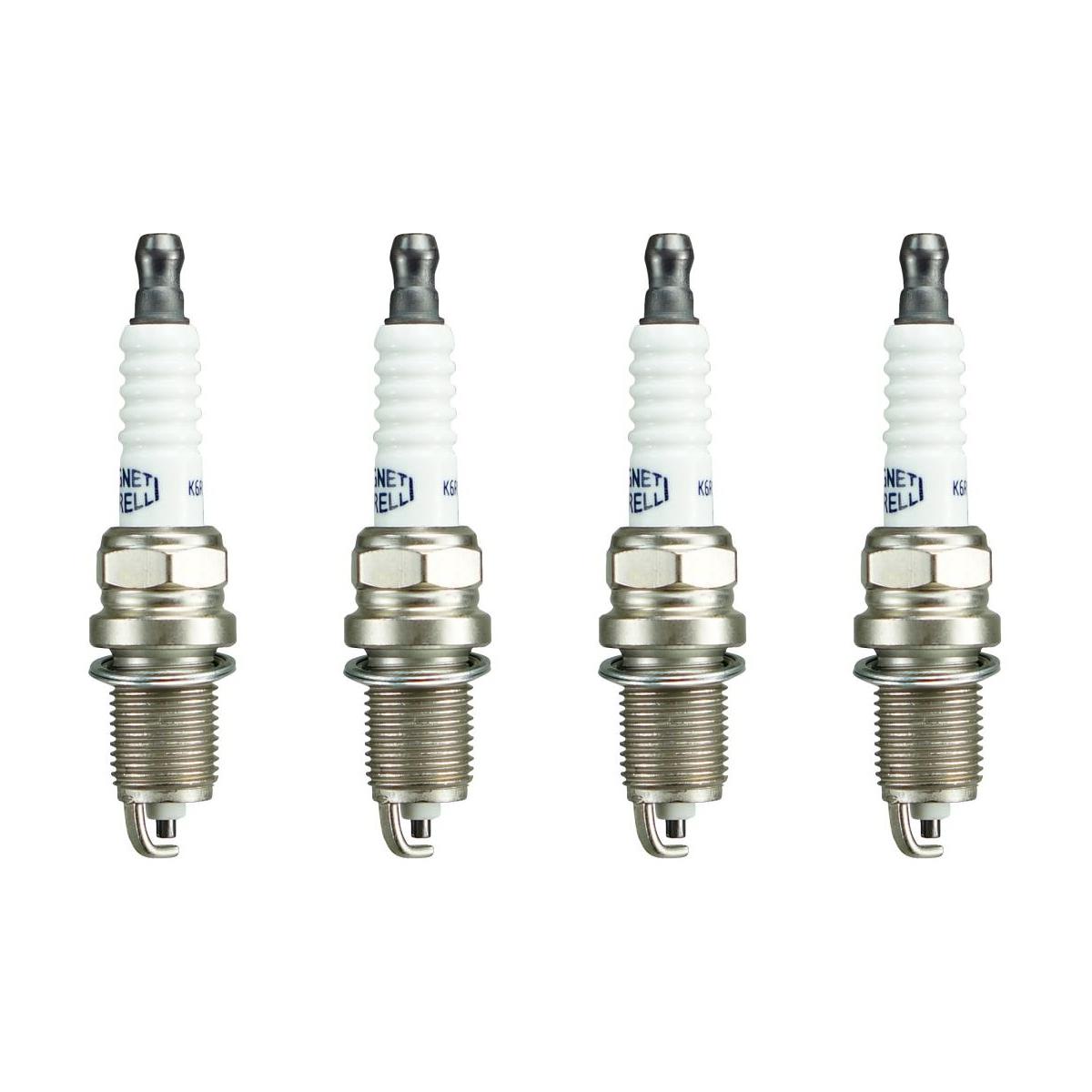 Kit 4 Vela Ignição Resistiva - Magneti Marelli - K6RTC2MM-11 - (1)