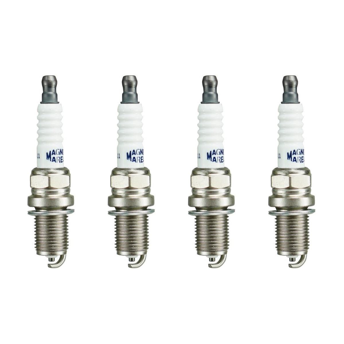 Kit 4 Vela Ignição Resistiva - Magneti Marelli - K5RTCMM-11 - (1)