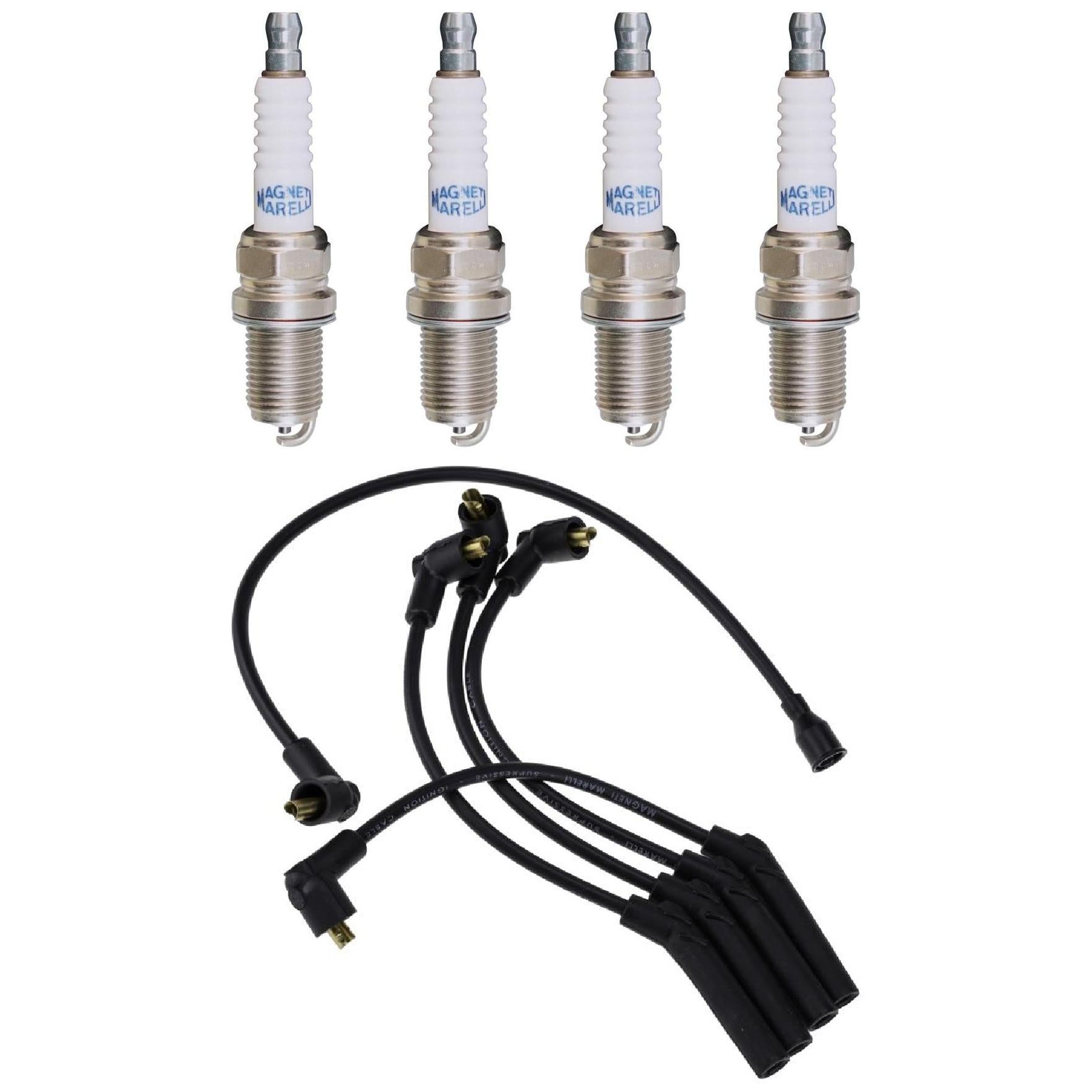 Kit 4 Vela Ignição V-Form e Cabo - Magneti Marelli - CVMF2902 / F5RFMM - (1)