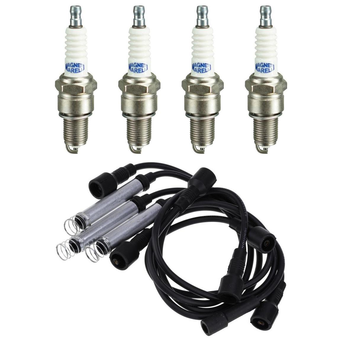 Kit 4 Vela Ignição V-Form e Cabo - Magneti Marelli - CVMG6702 / F5RFMM - (1)