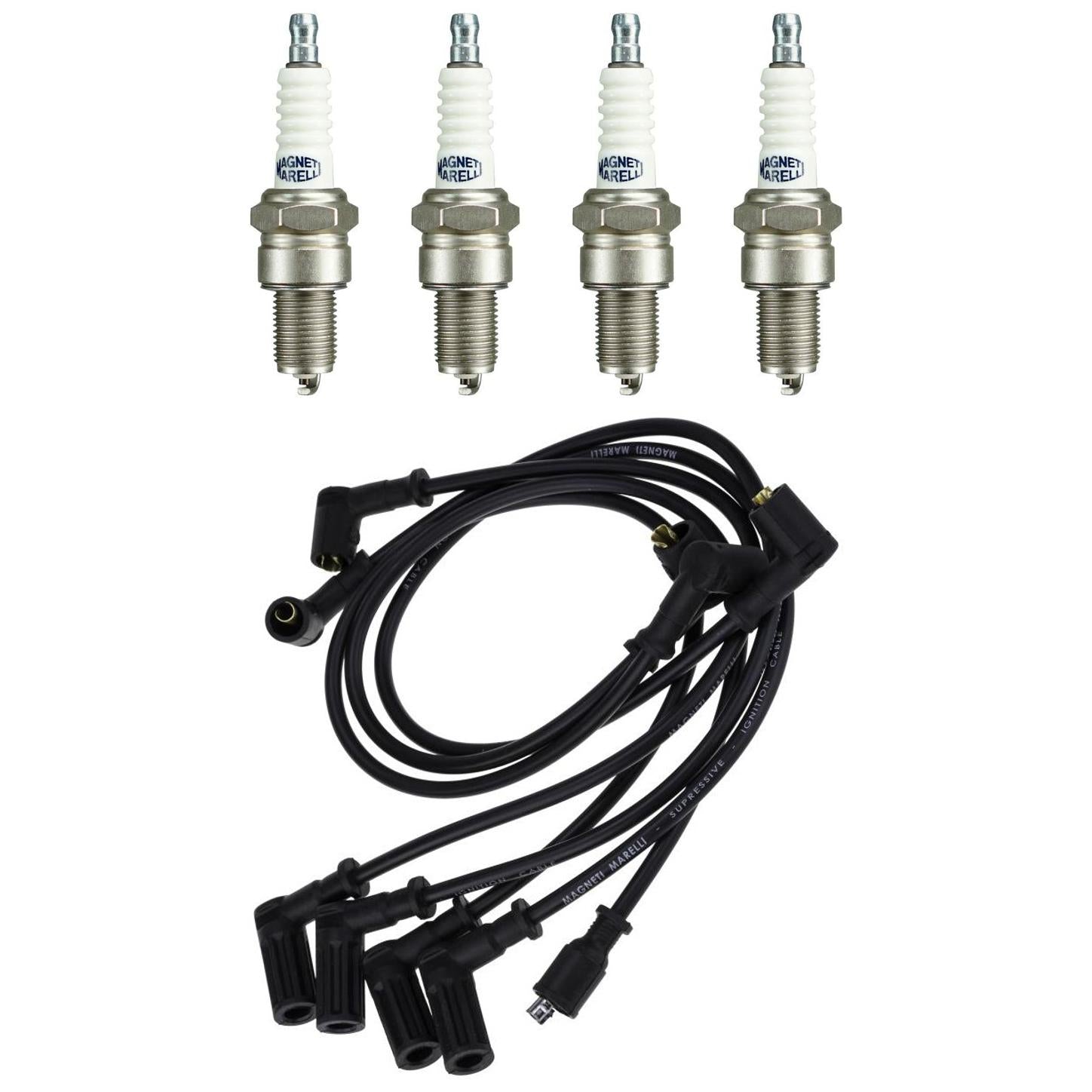 Kit 4 Vela Ignição V-Form e Cabo - Magneti Marelli - CVMT4302 / F5RFMM - (1)