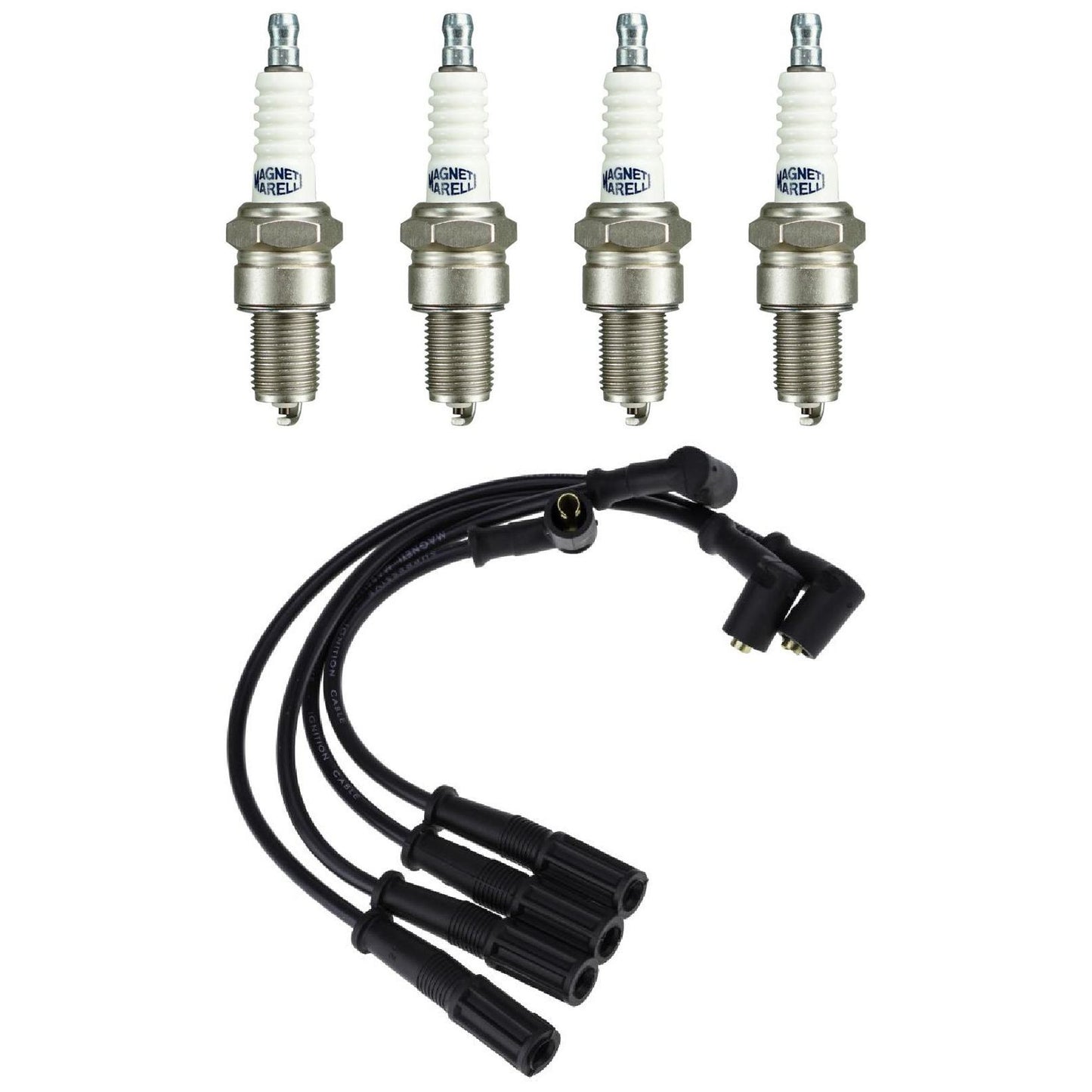 Kit 4 Vela Ignição V-Form e Cabo - Magneti Marelli - CVMT4802 / F5RFMM - (1)