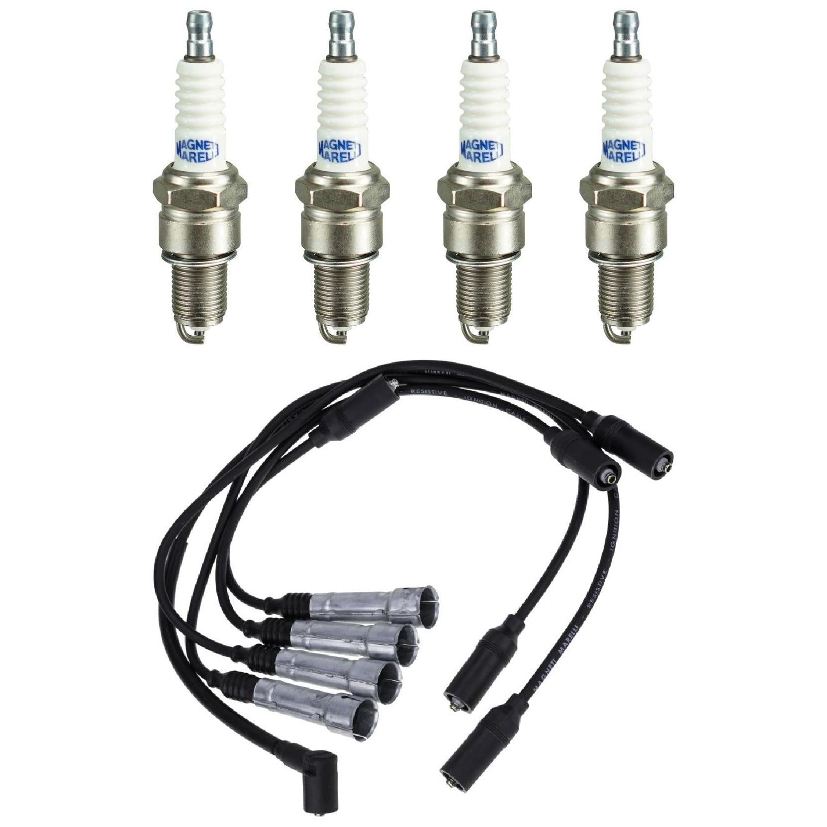 Kit 4 Vela Ignição V-Form e Cabo - Magneti Marelli - CVMV06S2 / F5RFMM - (1)