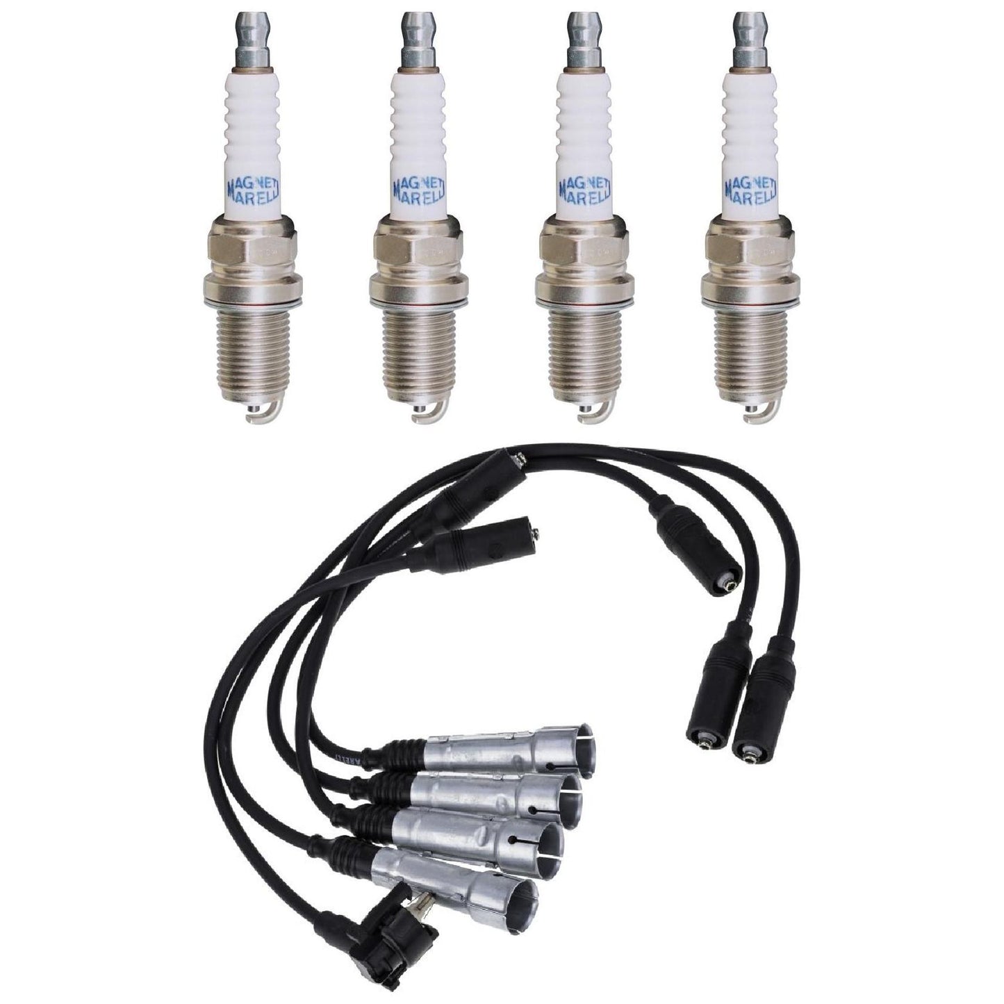 Kit 4 Vela Ignição MultiE e Cabo - Magneti Marelli - CVMV0902 / F5RTJYMM - (1)