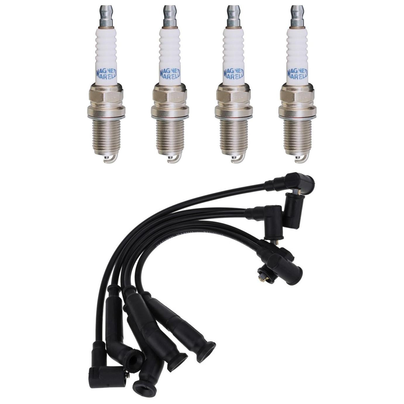 Kit 4 Vela Ignição e Cabo Vela - Magneti Marelli - CVMF2802 / F5TCMM - (1)